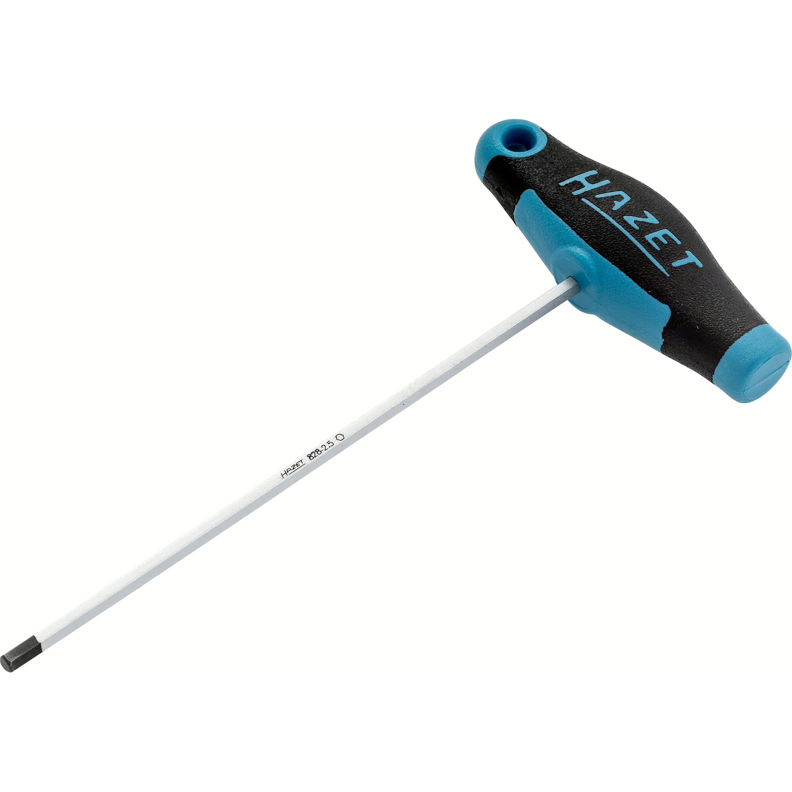 Tournevis manche en T bimatière 2,5 mm profil six pans intérieurs HAZET - 828-2.5