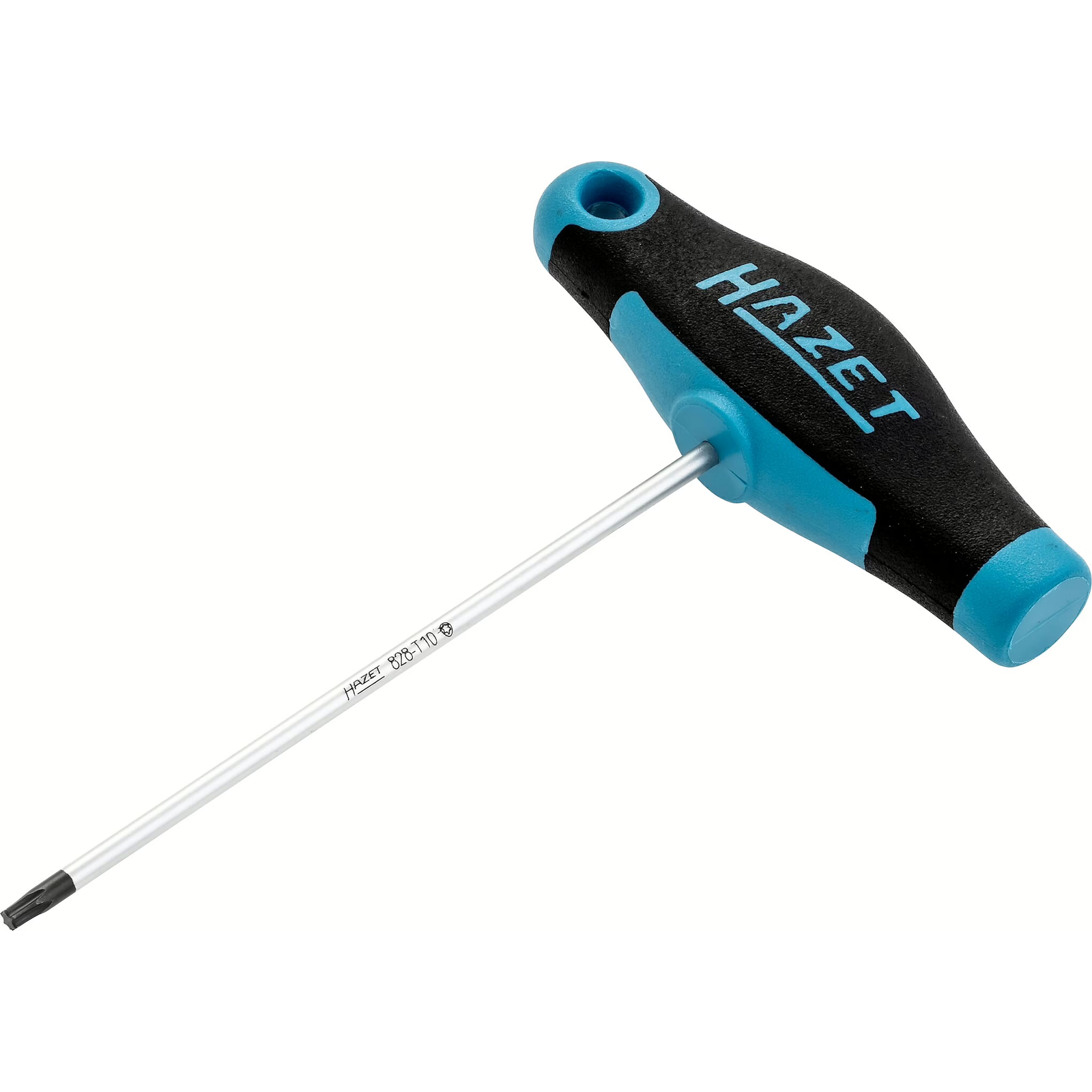 Tournevis manche en T bimatière profil TORX intérieur T10 126 mm ergonomique HAZET - 828-T10