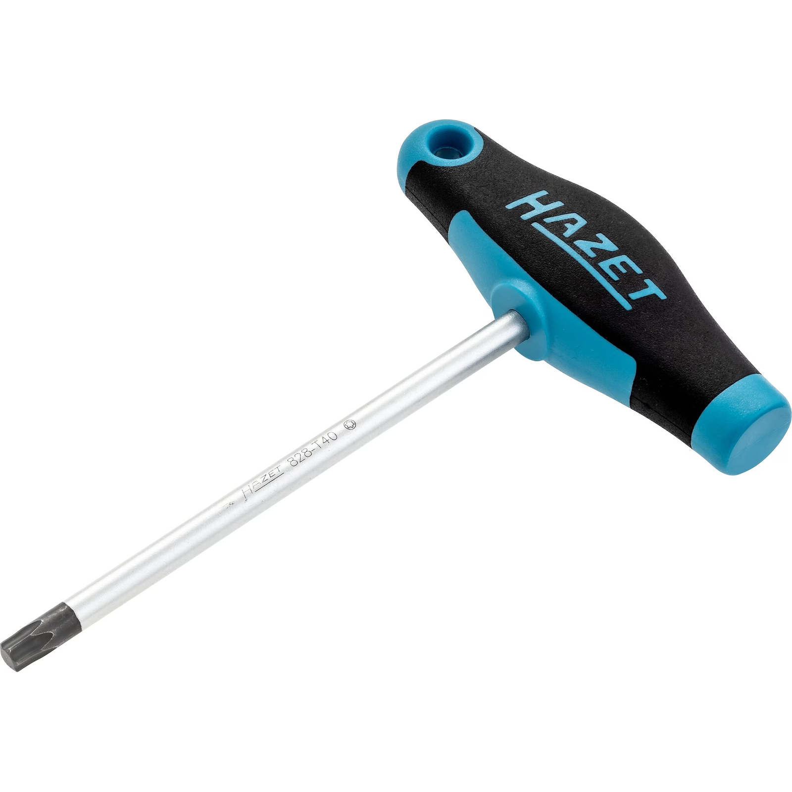 Tournevis manche en T bimatière Profil TORX intérieur T40 164 mm ergonomique HAZET - 828-T40