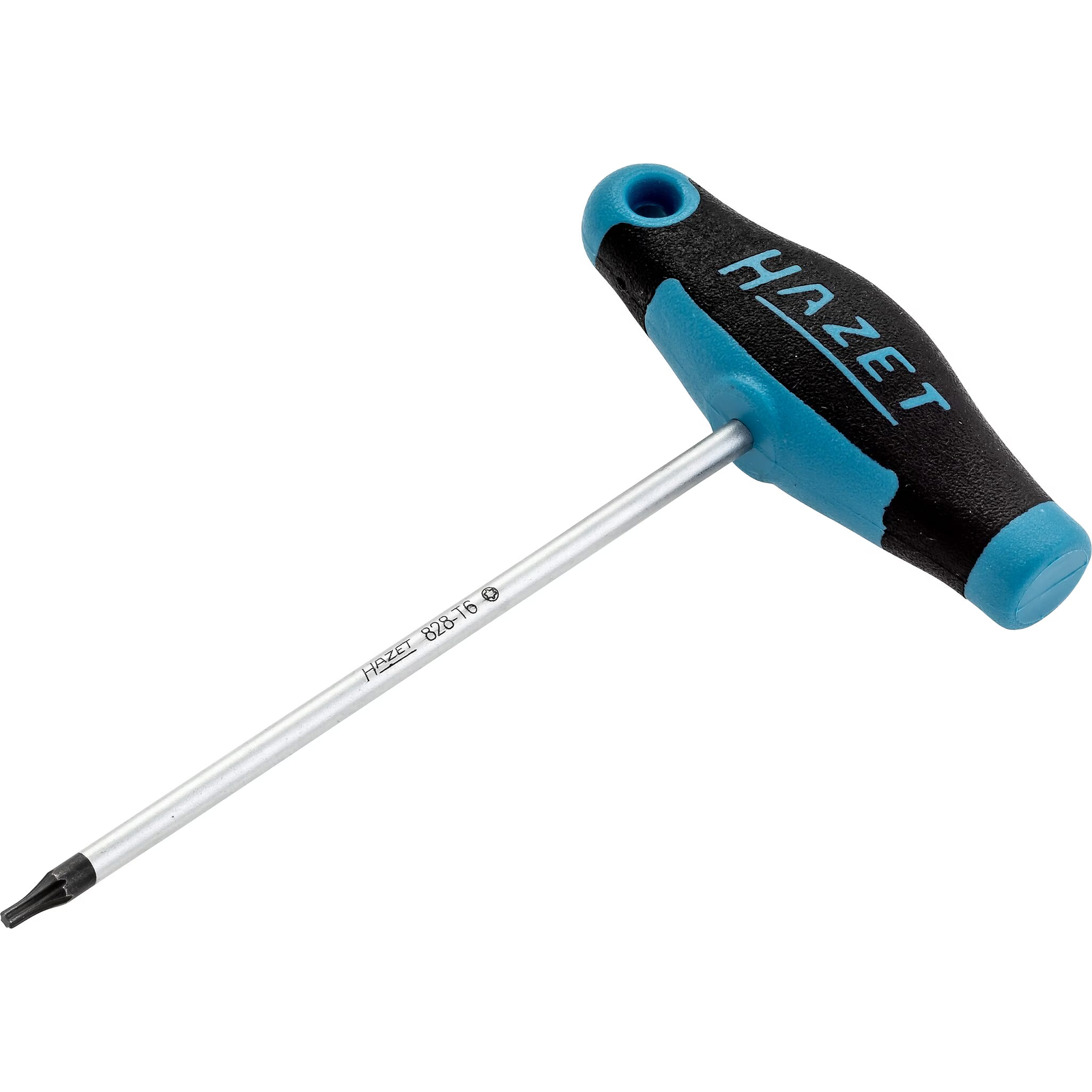 Tournevis manche en T bimatière profil TORX intérieur T6 98 mm HAZET - 828-T6