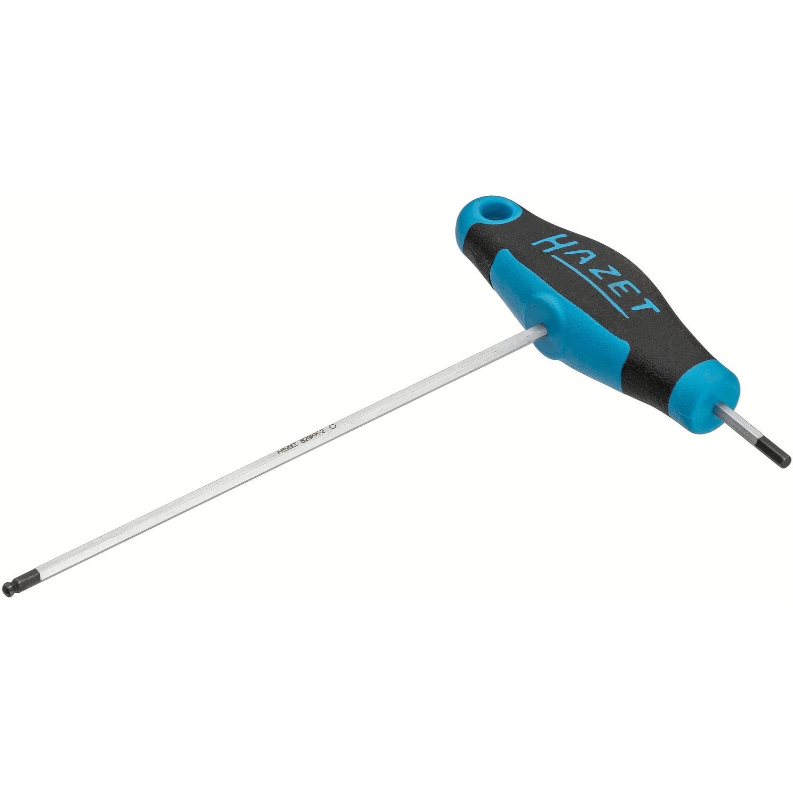 Tournevis manche en T bimatière 2 mm profil six pans intérieurs tête sphérique HAZET - 829KK-2