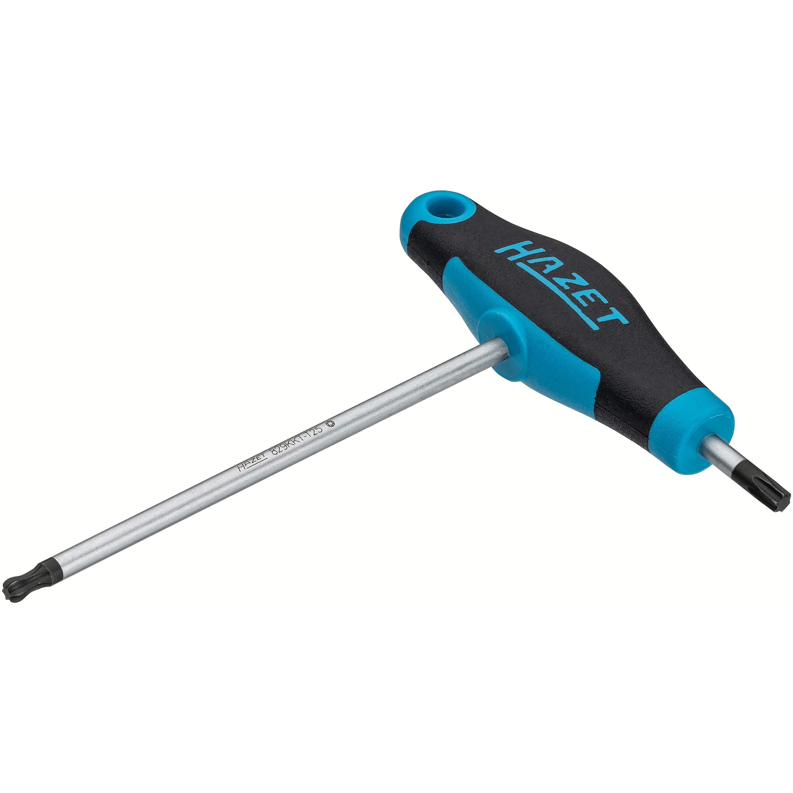 Tournevis manche en T bimatière T25 Profil TORX intérieur à tête sphérique 136 mm HAZET - 829KKT-T25