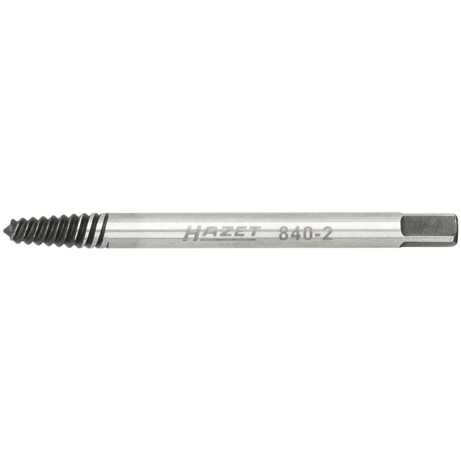 Extracteur de vis 3–3,5 mm poli pour vis cassées filetage droit HAZET - 840-2