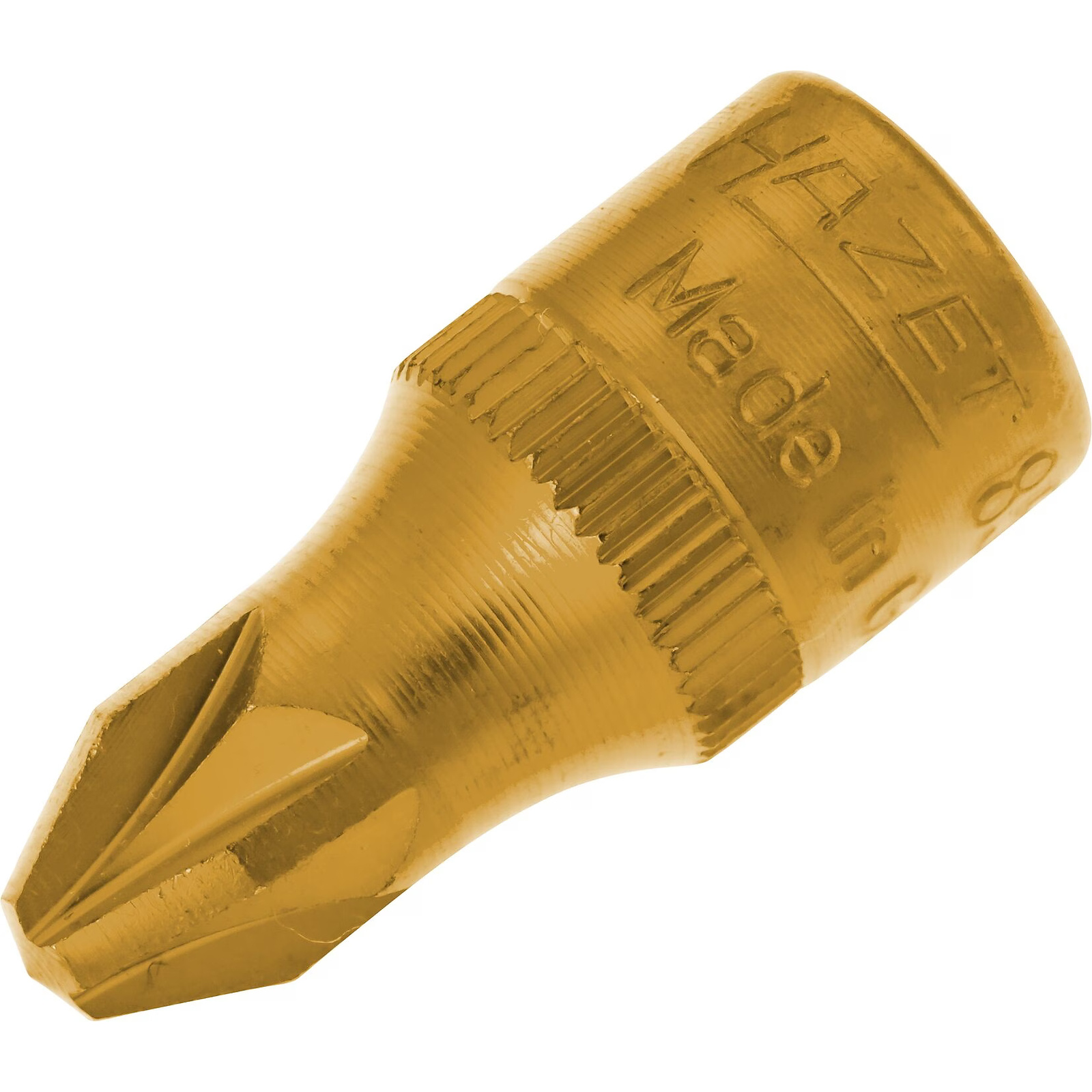 Douille mâle carré creux 1/4 pouce Pozidriv PZ3 avec moletage 28 mm HAZET - 8507-PZ3
