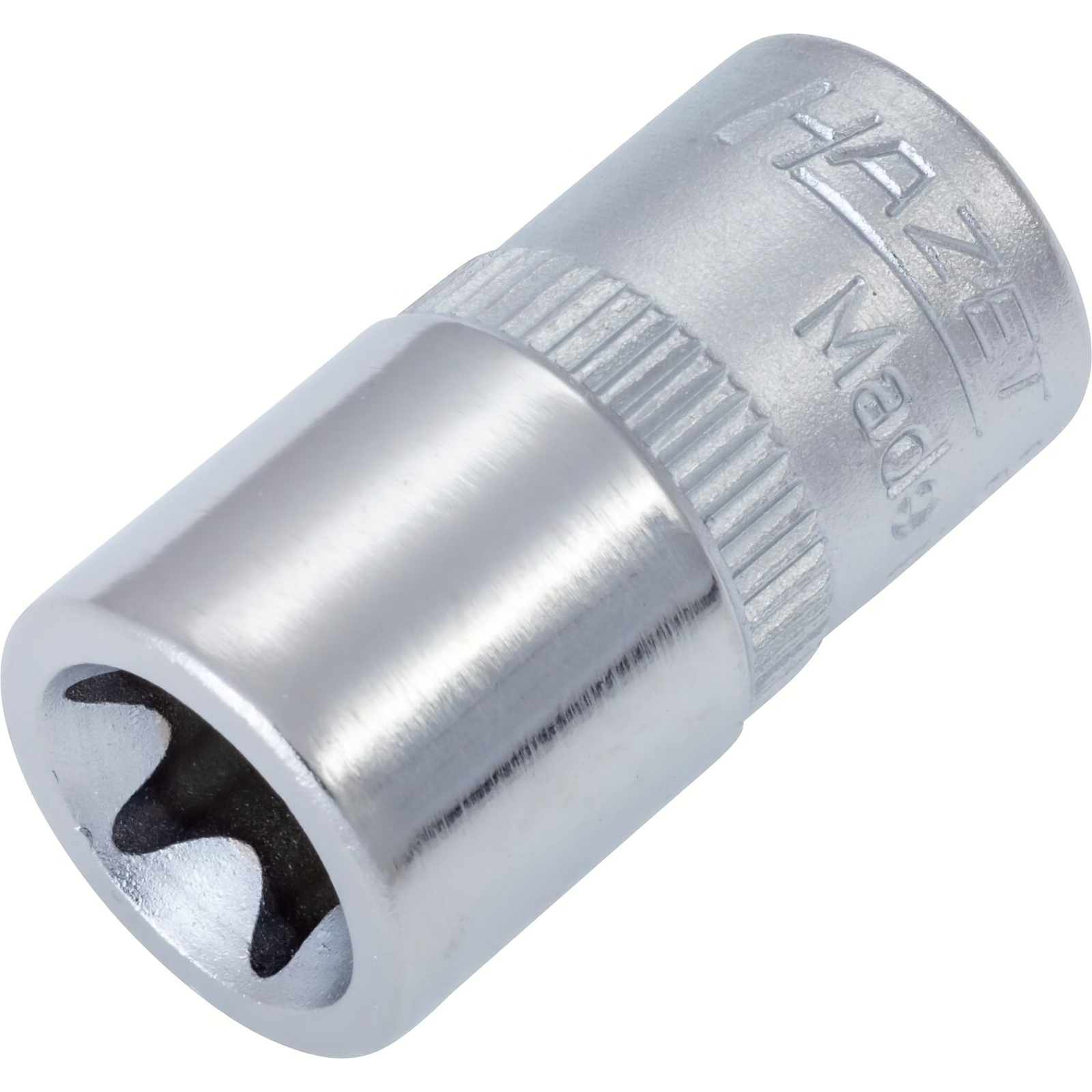 Douille carré creux 1/4 pouce profil TORX extérieur taille E10 avec moletage utilisation manuelle HAZET - 850-E10
