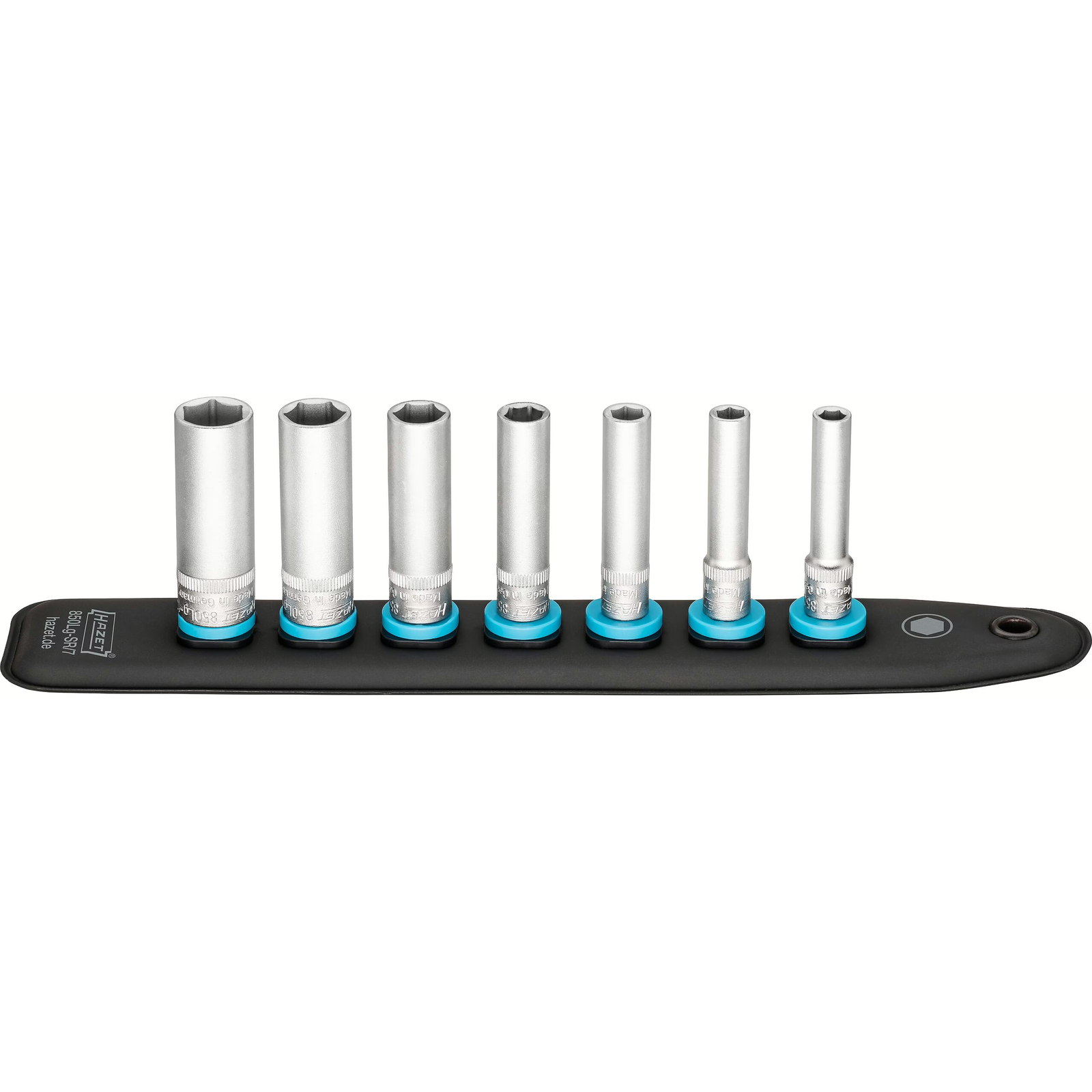 SmartRail 7 emplacements carré creux 1/4 pouce 6 pans aimanté HAZET - 850LG-SR/7