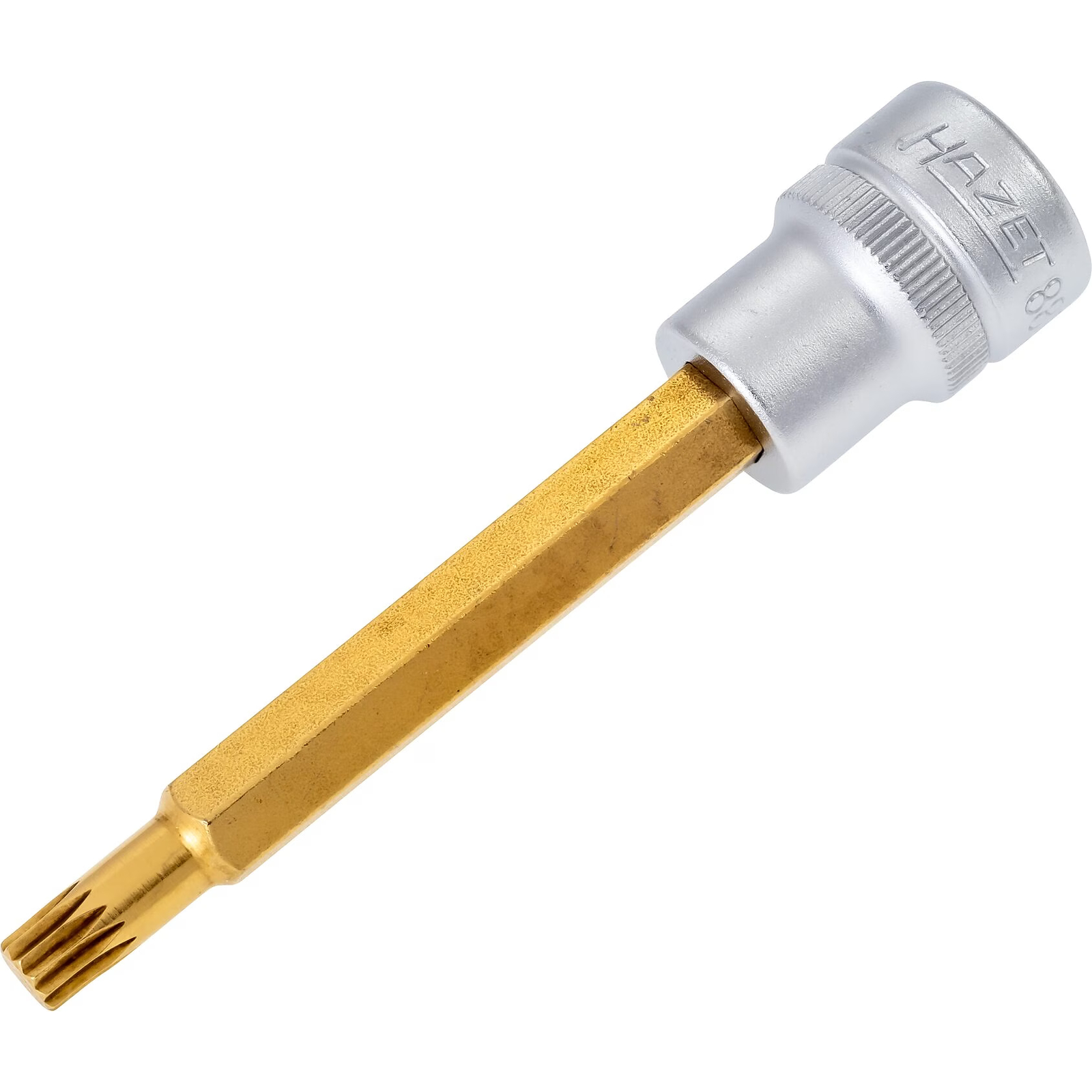 Douille mâle carré creux 3/8" 10 mm denture multiple intérieur XZN M6 avec moletage HAZET - 8808LG-6