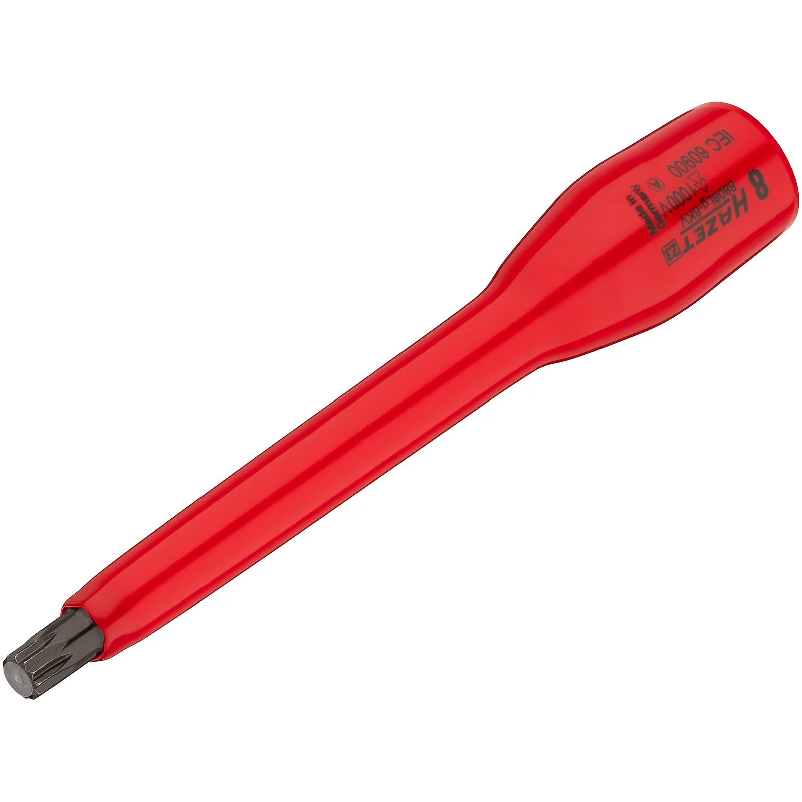 Douille mâle isolation 1000 V M8 carré creux 3/8