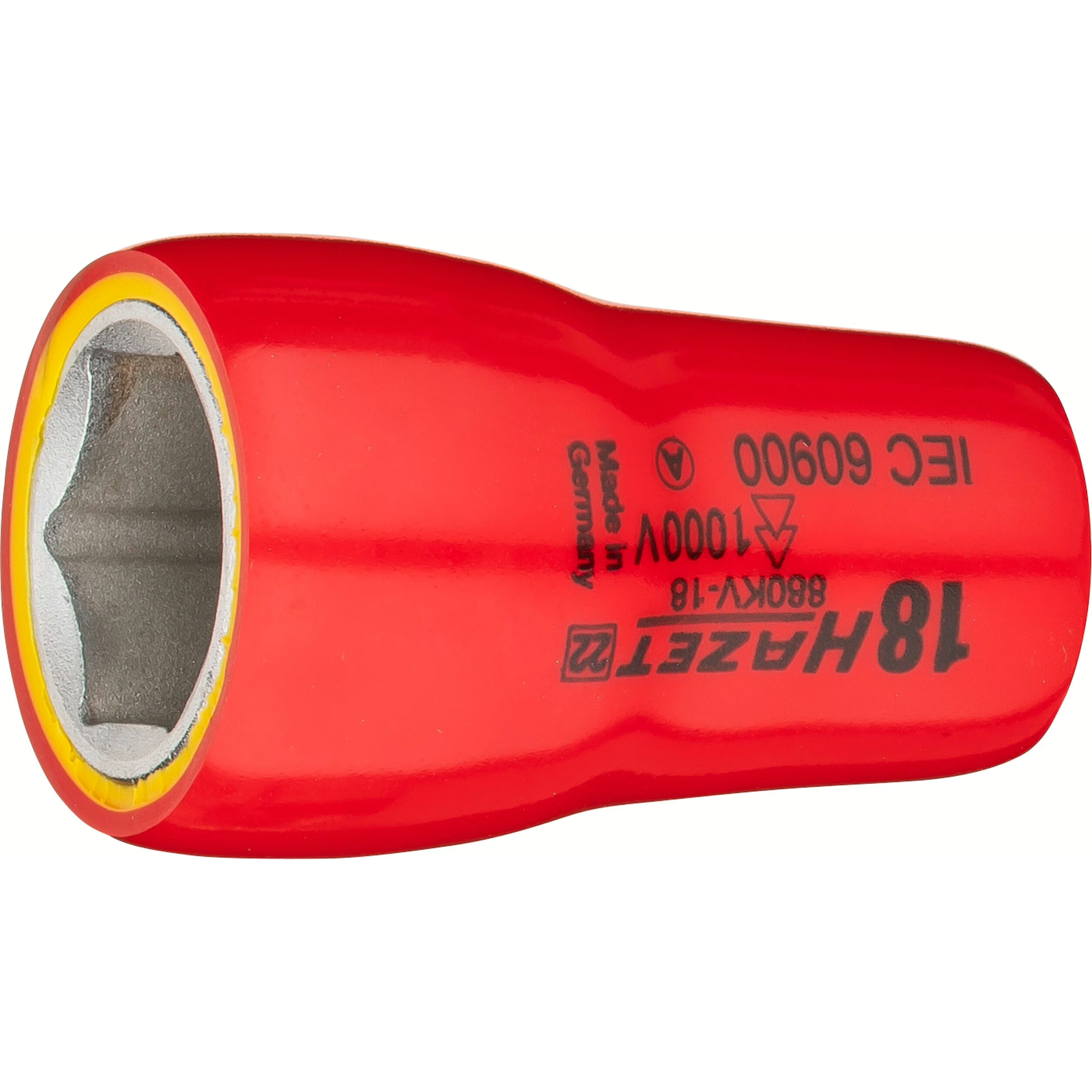 Douille isolée 18 mm carré creux 3/8