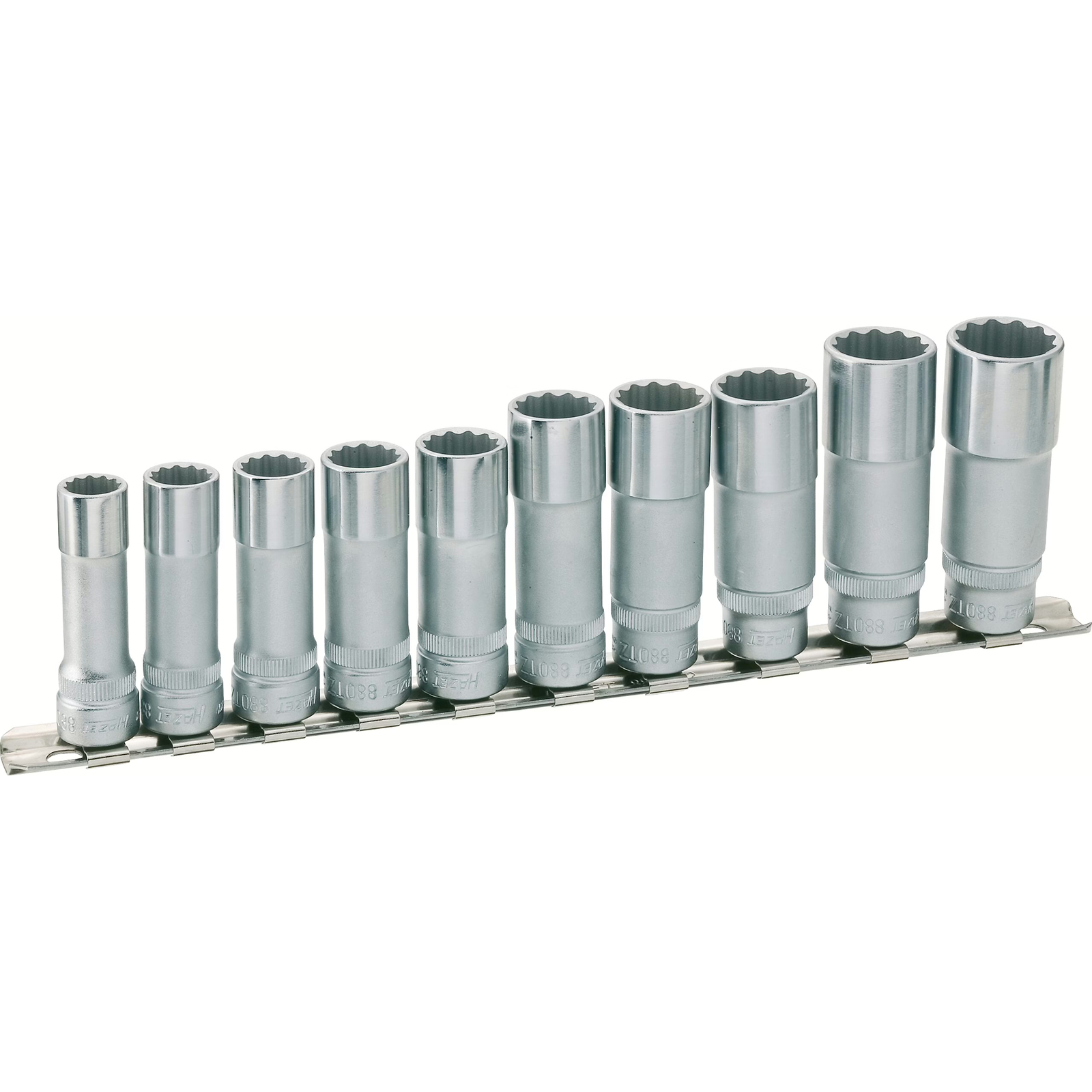 Jeu de clés à douilles 12 pans 3/8