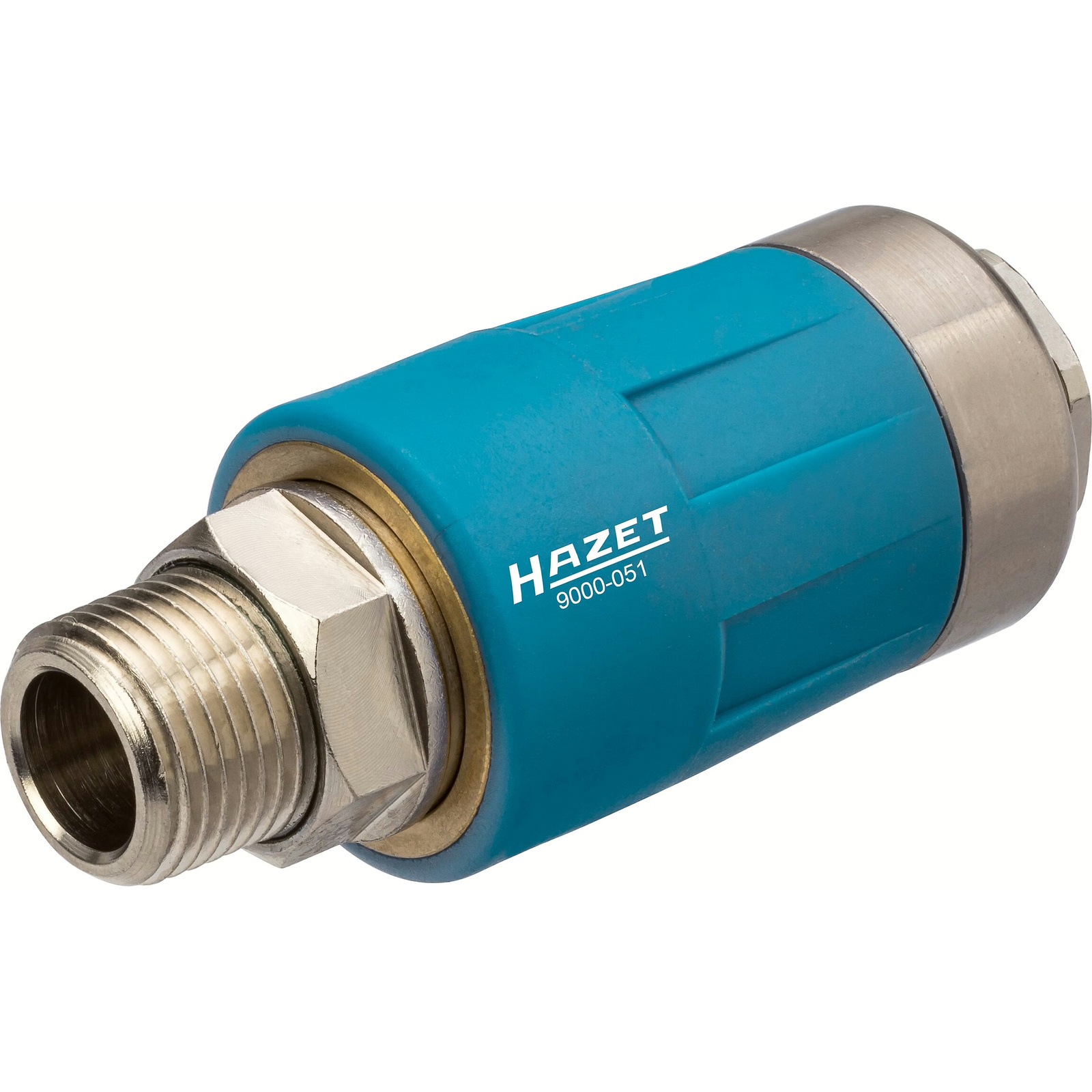 Accouplement de sécurité air comprimé filetage 16,41 mm 3/8″ laiton nickelé HAZET - 9000-051