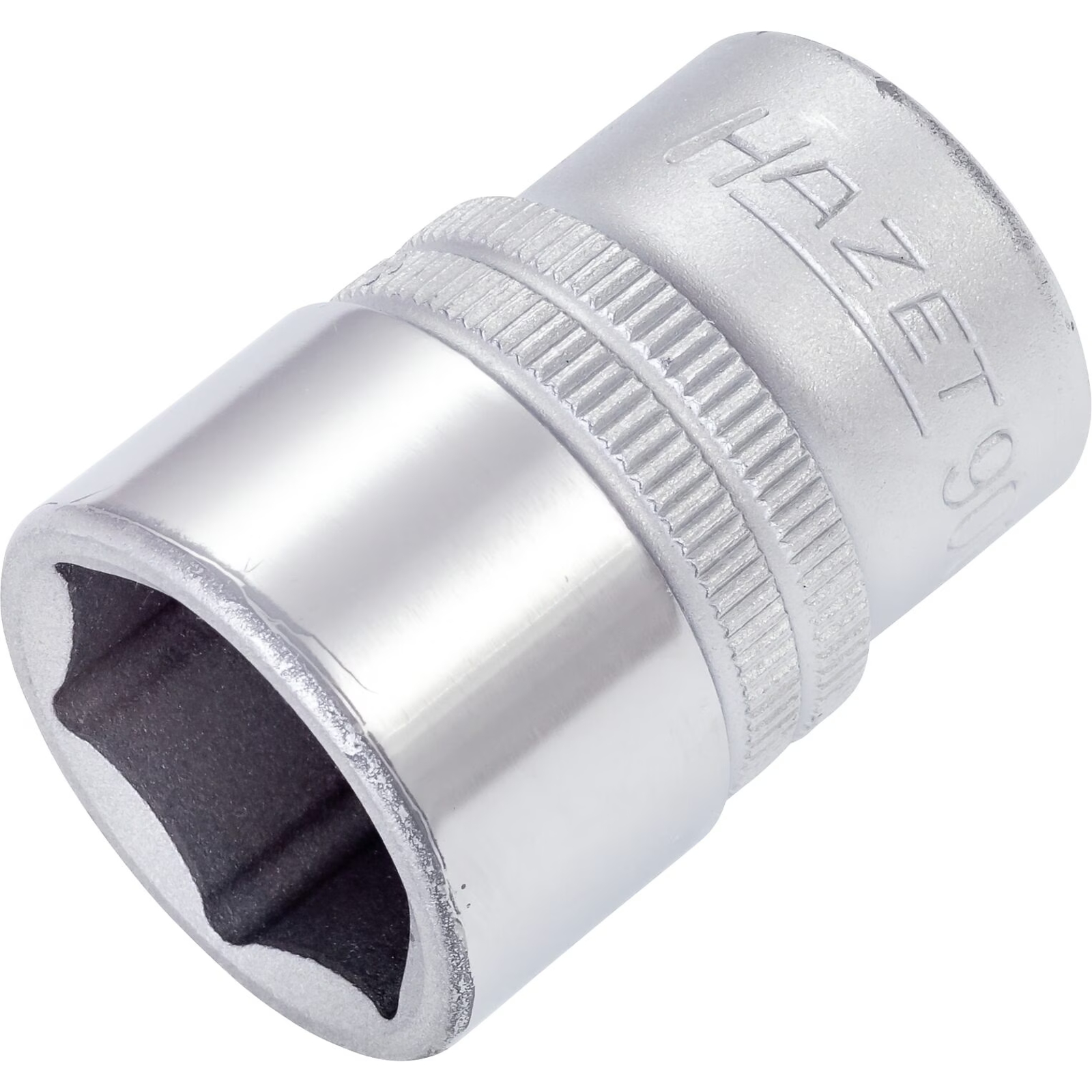 Douille carré creux 1/2 pouce 19 mm profil traction 6 pans avec moletage HAZET - 900-19