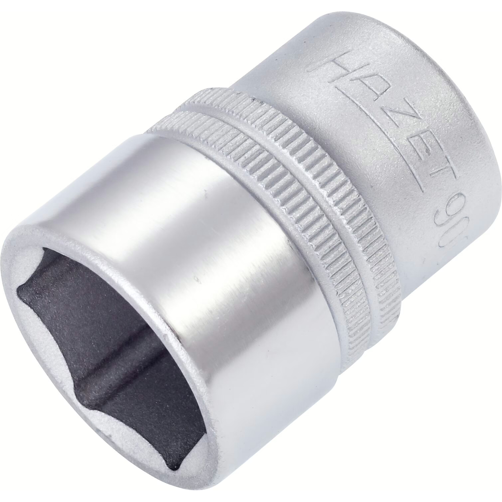 Douille carré creux 1/2 pouce 21 mm profil traction 6 pans avec moletage HAZET - 900-21