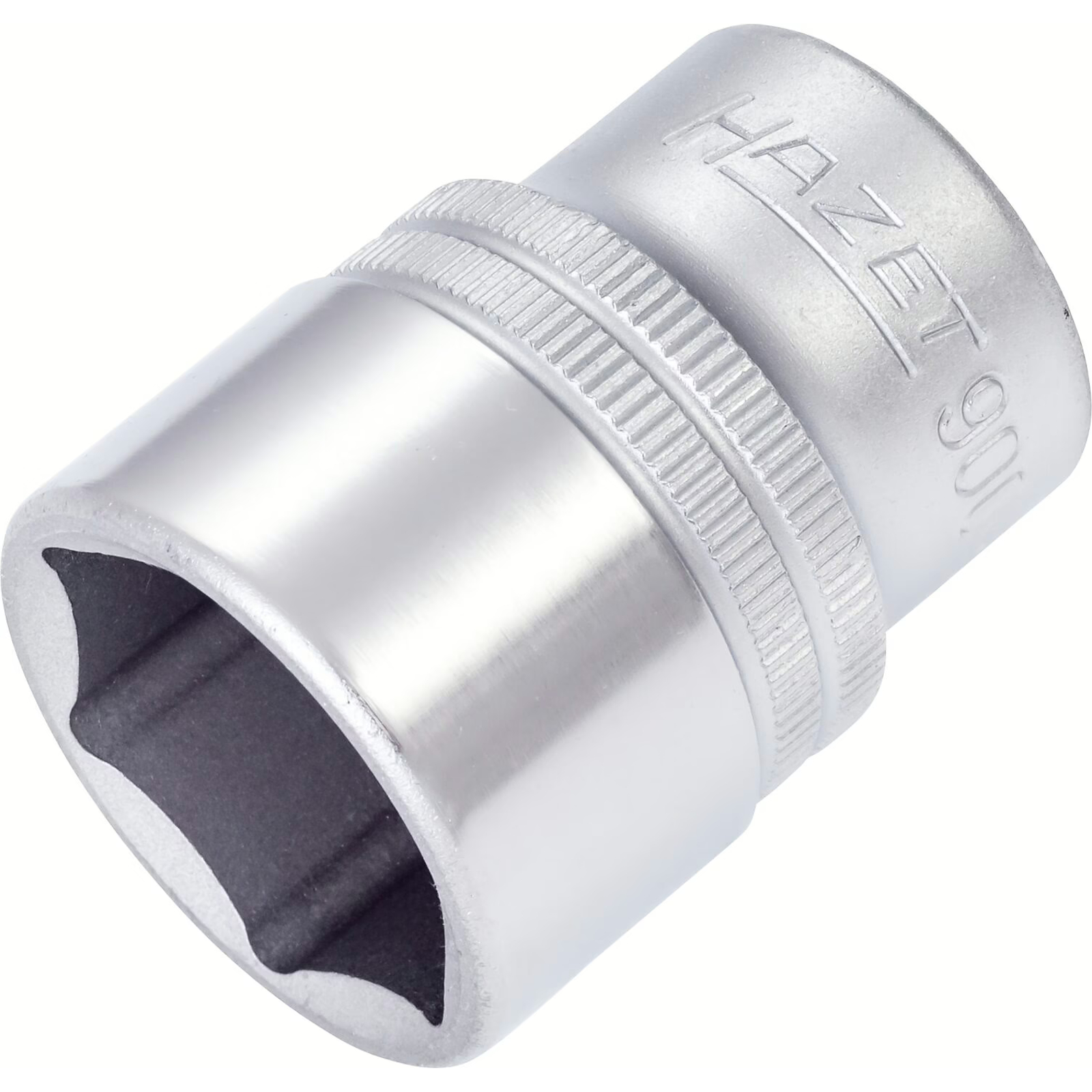 Douille carré creux 1/2 pouce 23 mm profil traction 6 pans avec moletage HAZET - 900-23