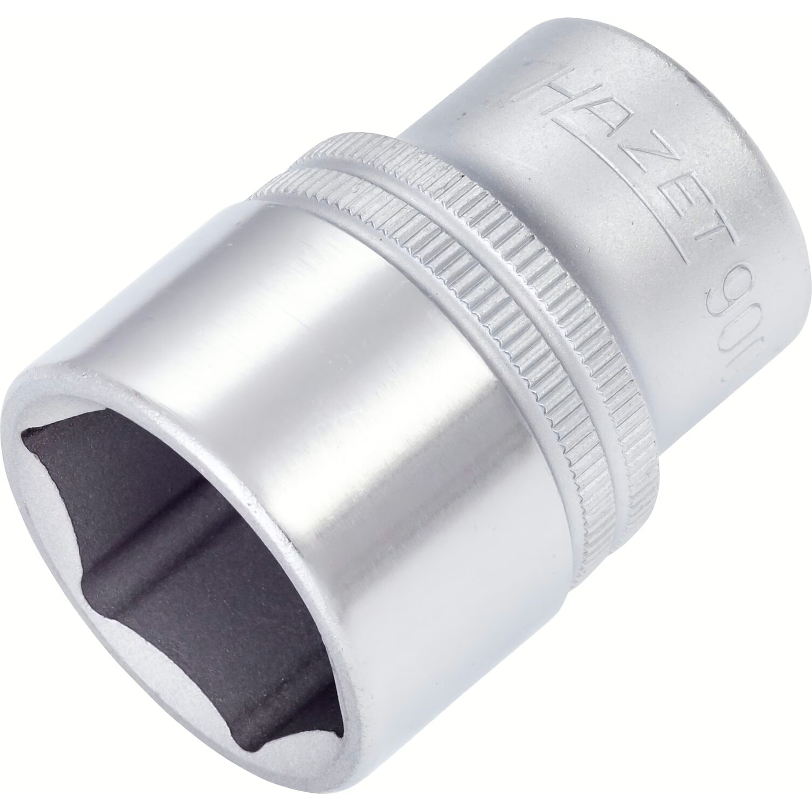 Douille carré creux 1/2 pouce 24 mm profil traction 6 pans avec moletage HAZET - 900-24