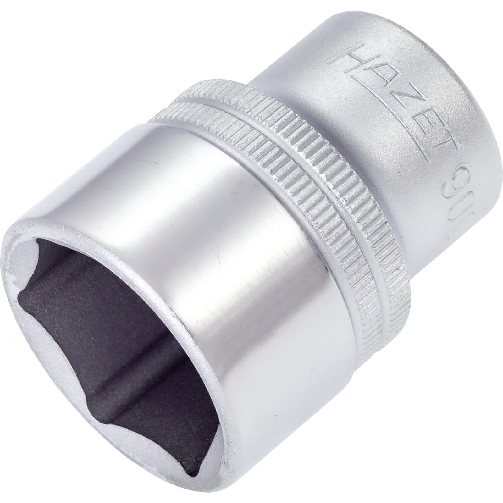 Douille carré creux 1/2 pouce 25 mm profil traction 6 pans avec moletage HAZET - 900-25