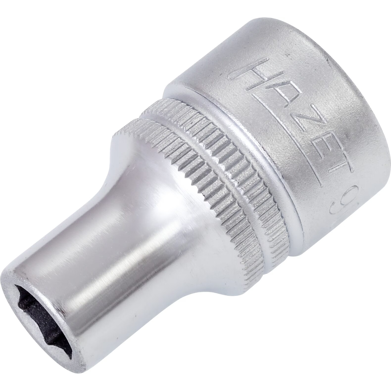 Douille carré creux 1/2 pouce 8 mm profil traction 6 pans avec moletage HAZET - 900-8