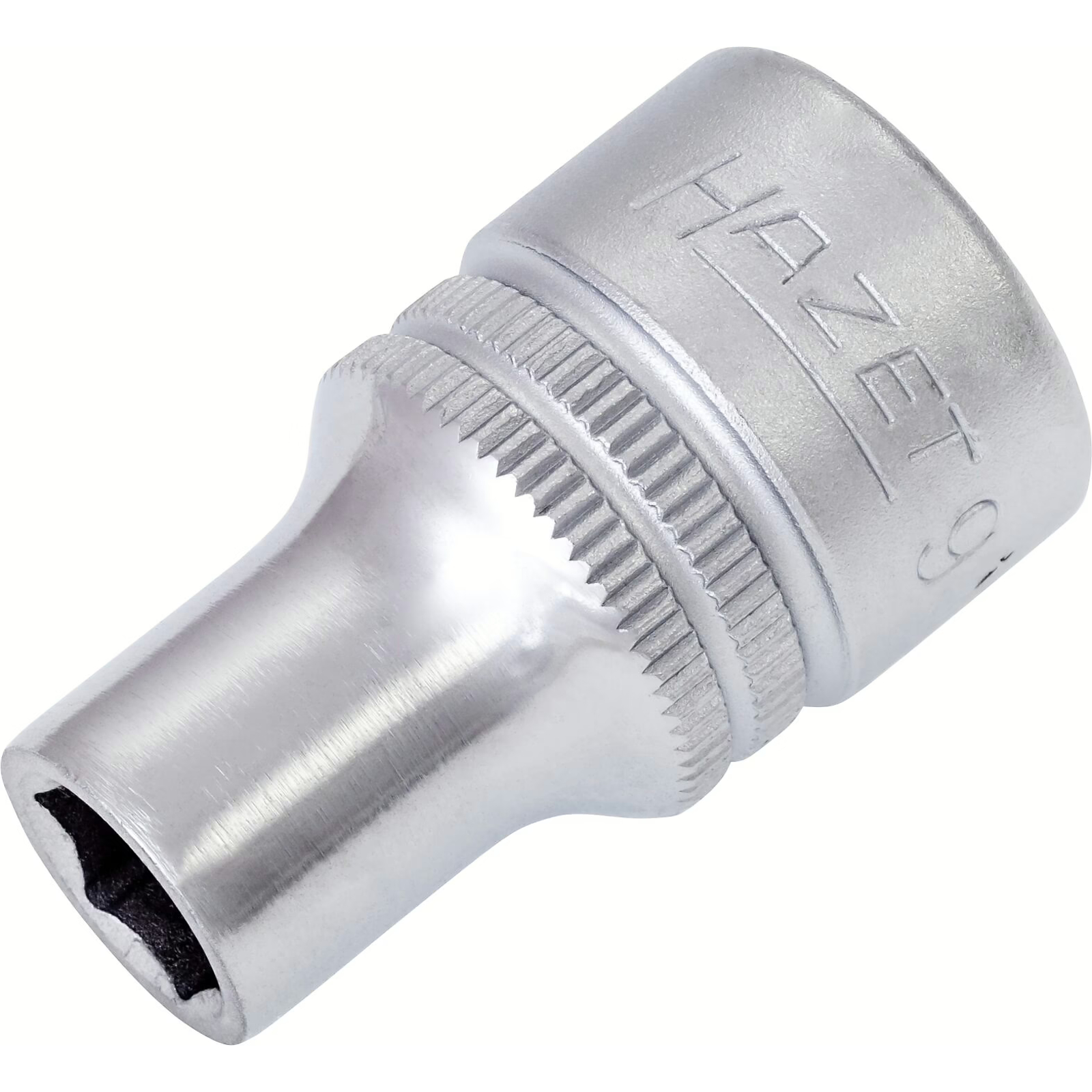 Douille carré creux 1/2 pouce 9 mm profil traction 6 pans avec moletage HAZET - 900-9