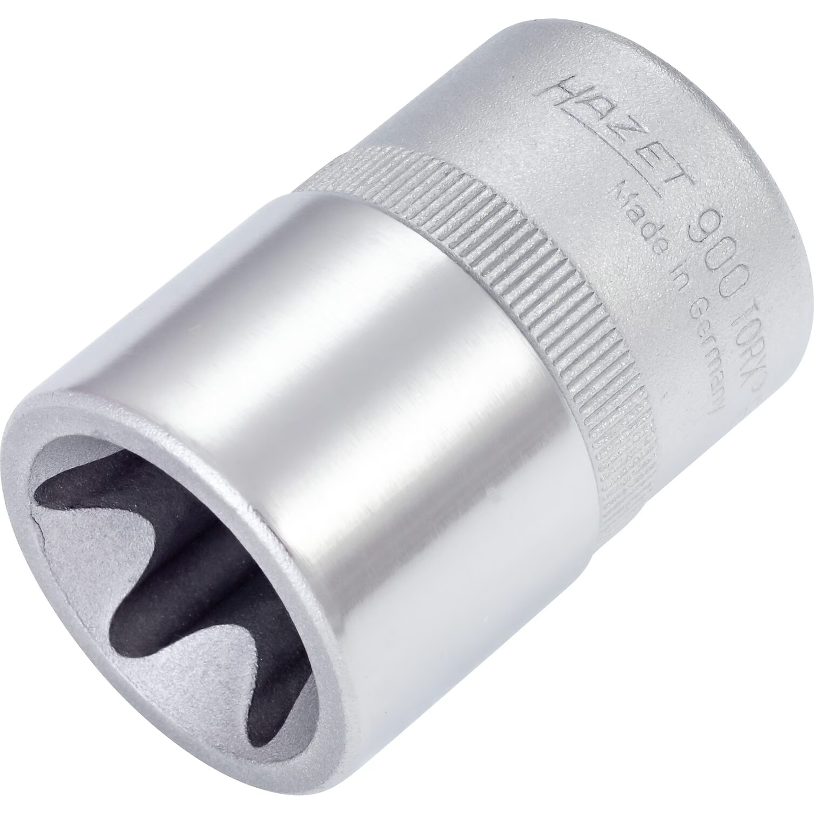 Douille carré creux 1/2 pouce 12,5 mm profil TORX extérieur taille E24 avec moletage HAZET - 900-E24