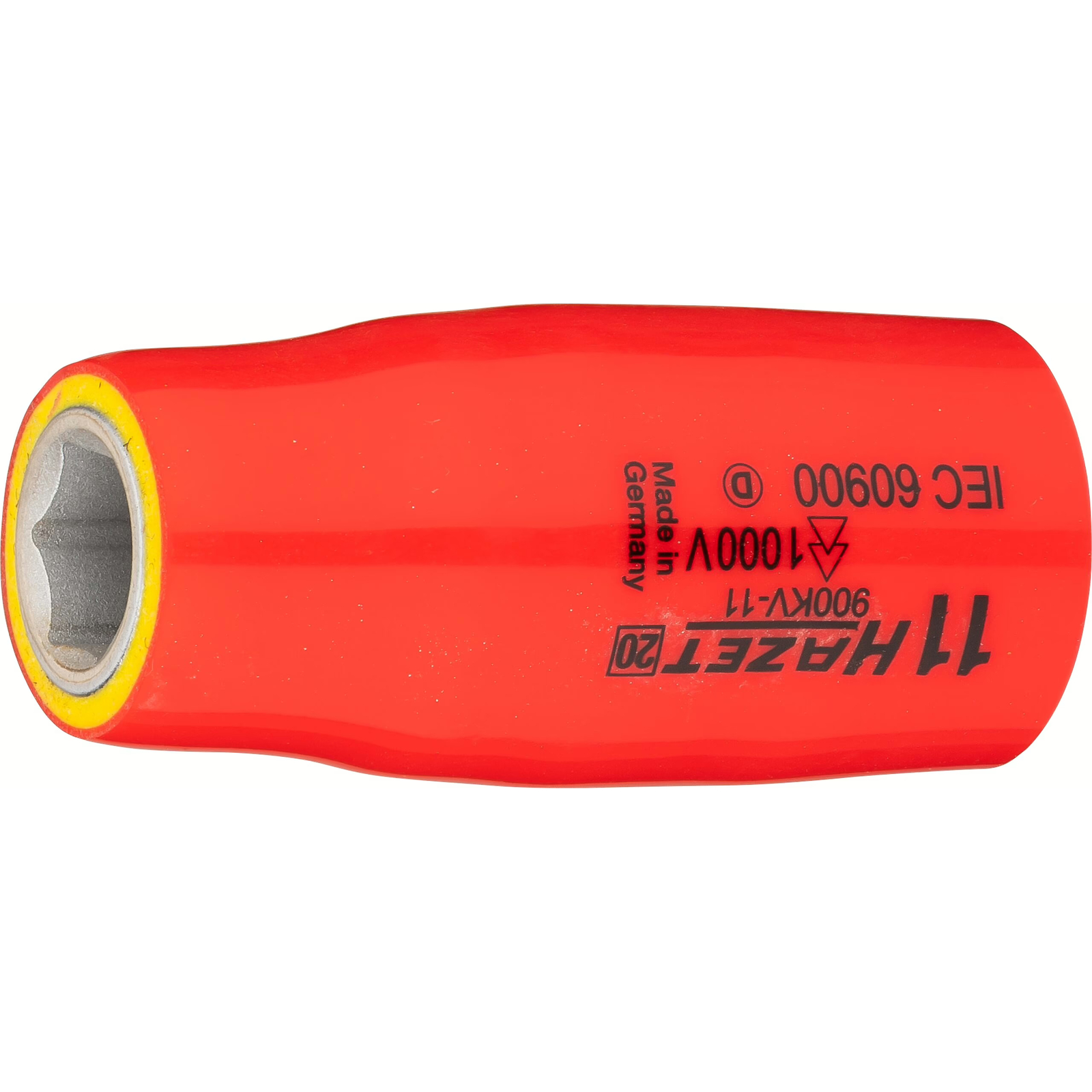 Douille isolée 11 mm carré creux 1/2 pouce profil traction 1000 V HAZET - 900KV-11