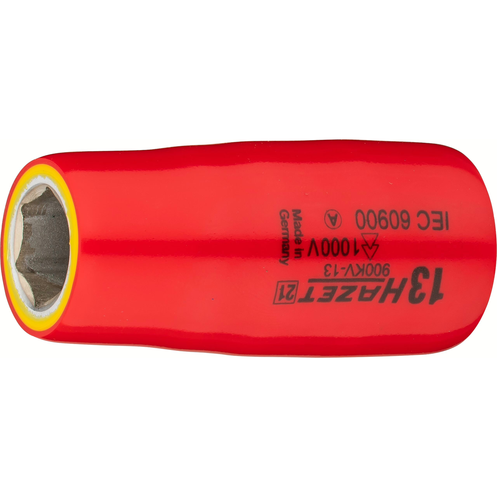 Douille avec isolation 13 mm carré creux 1/2 pouce profil traction 1000 V HAZET - 900KV-13