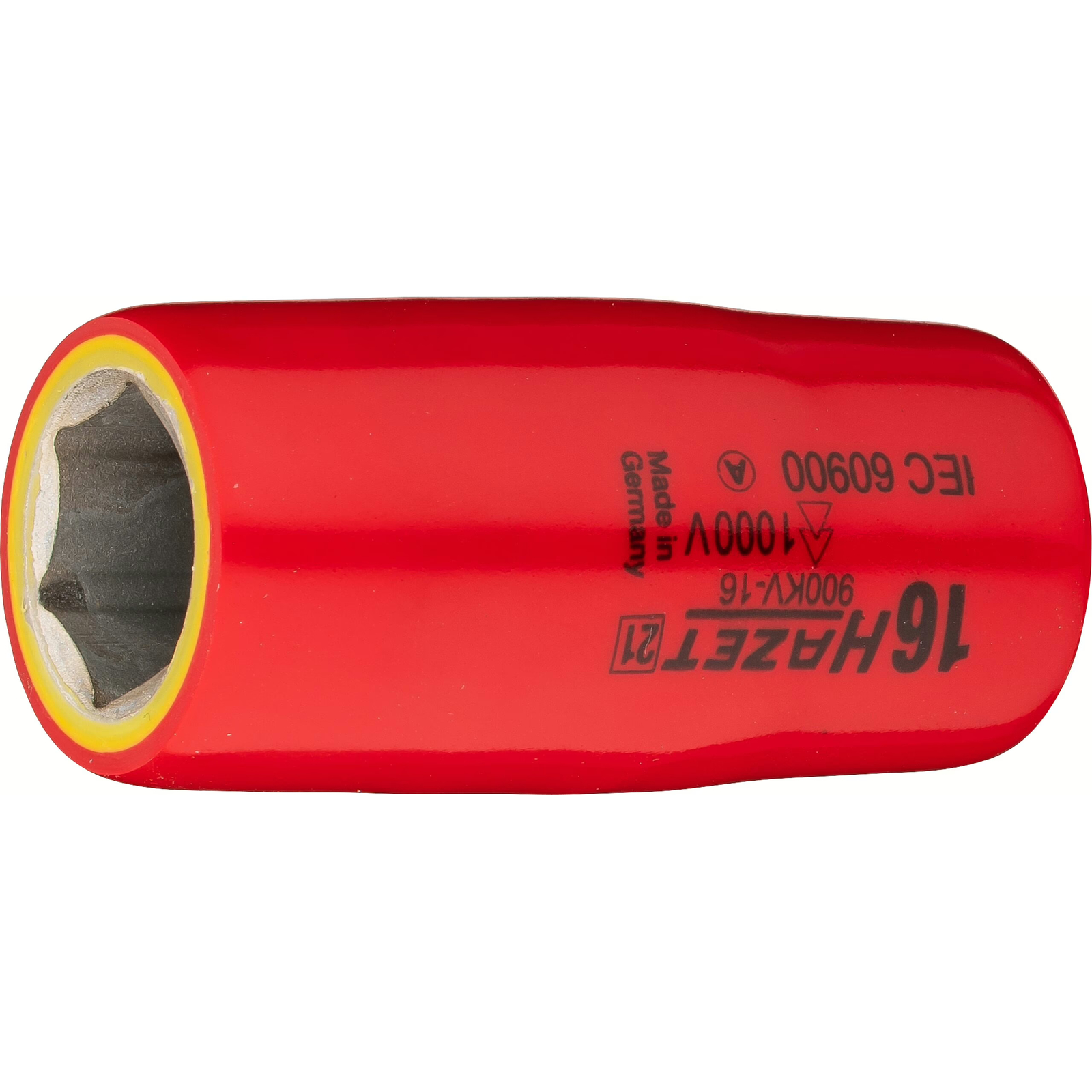 Douille isolée 16 mm carré creux 1/2 pouce profil traction 1000 V HAZET - 900KV-16