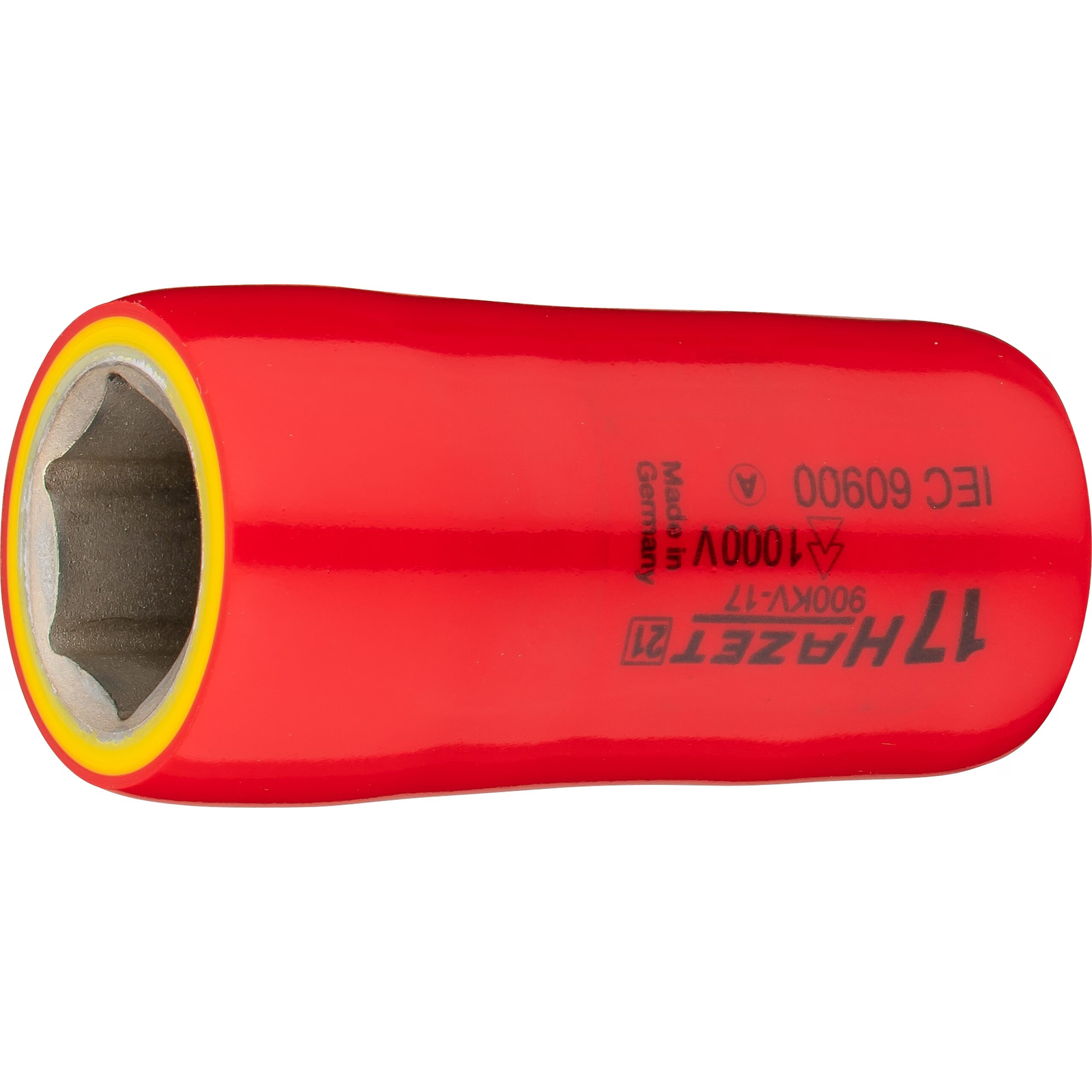 Douille isolée 17 mm carré creux 1/2 pouce profil traction jusqu’à 1000 V HAZET - 900KV-17