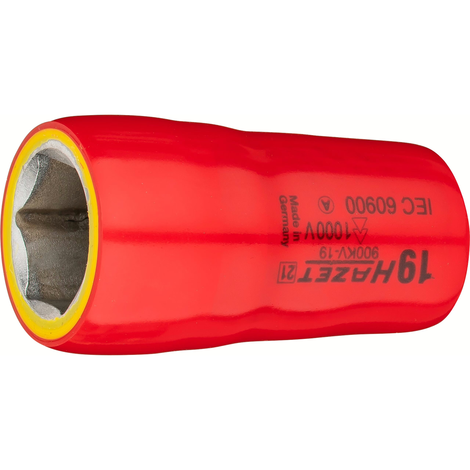 Douille avec isolation 19 mm carré creux 1/2 pouce profil traction 1000 V HAZET - 900KV-19