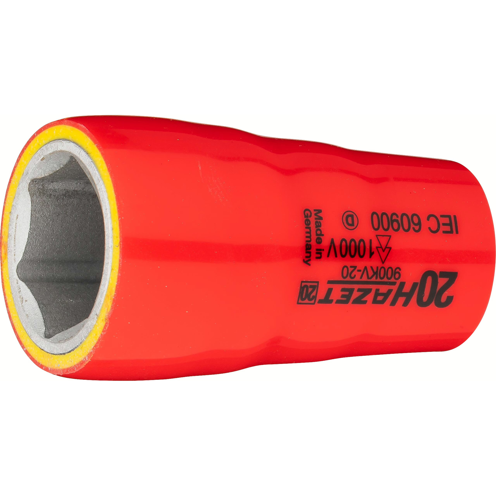 Douille isolée 20 mm carré creux 1/2 pouce profil traction IEC 60900 jusqu’à 1000 V HAZET - 900KV-20