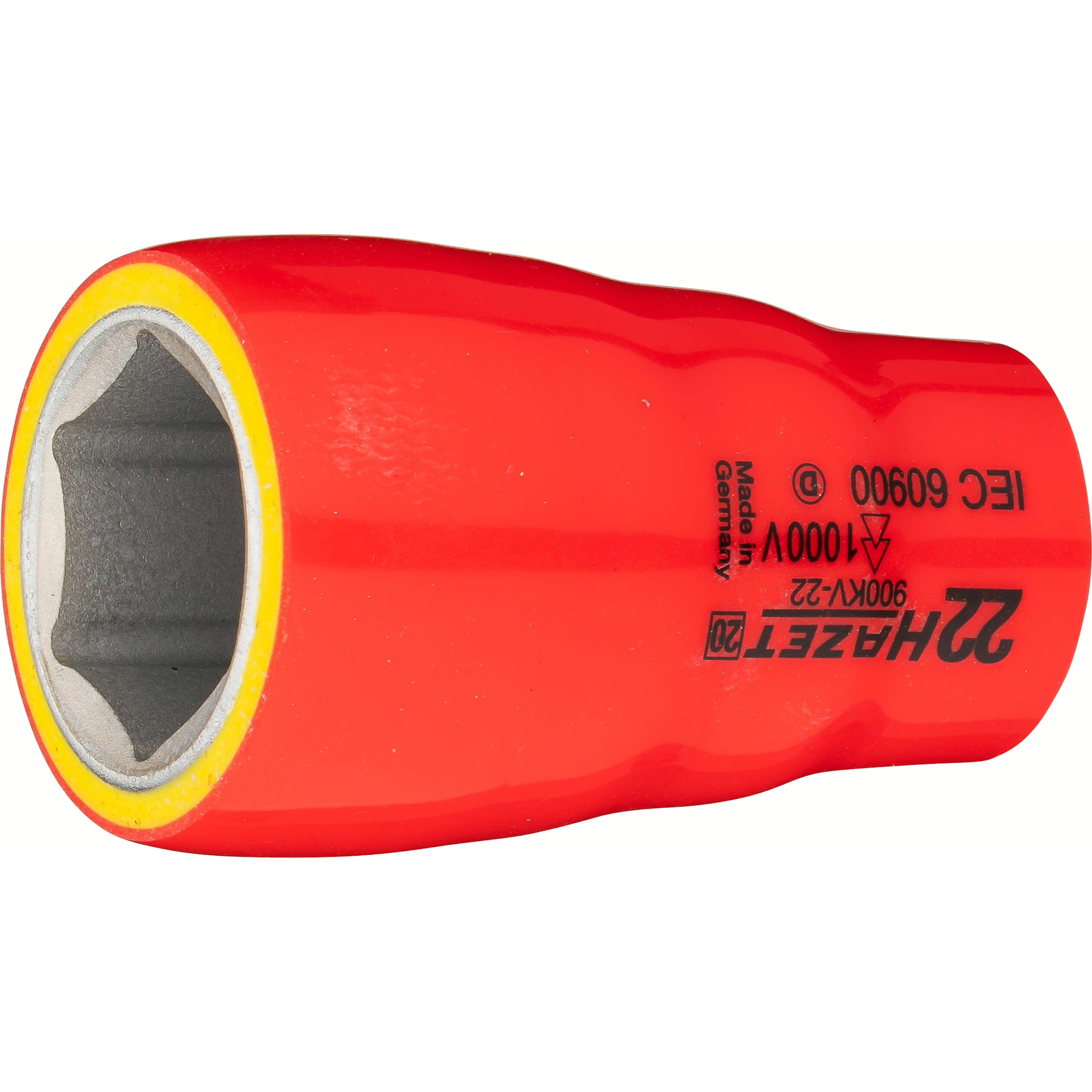 Douille isolée 22 mm carré creux 1/2 pouce profil traction 1000 V HAZET - 900KV-22