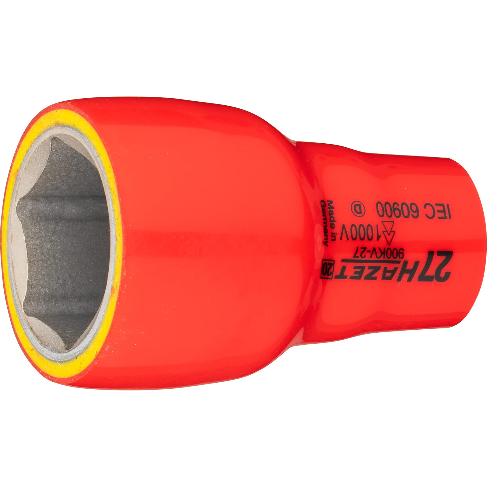 Douille isolée 27 mm carré creux 1/2 pouce profil traction 1000 V HAZET - 900KV-27