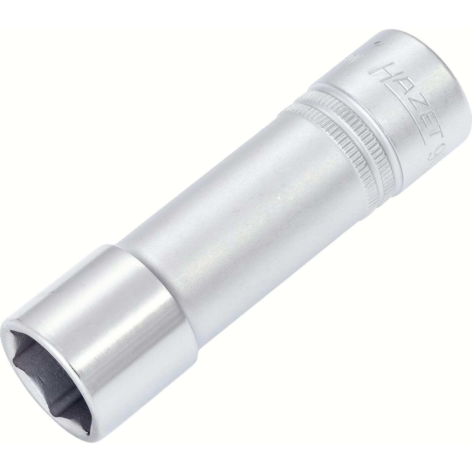 Douille 1/2 pouce 18 mm profil traction 6 pans avec moletage 85 mm HAZET - 900LG-18