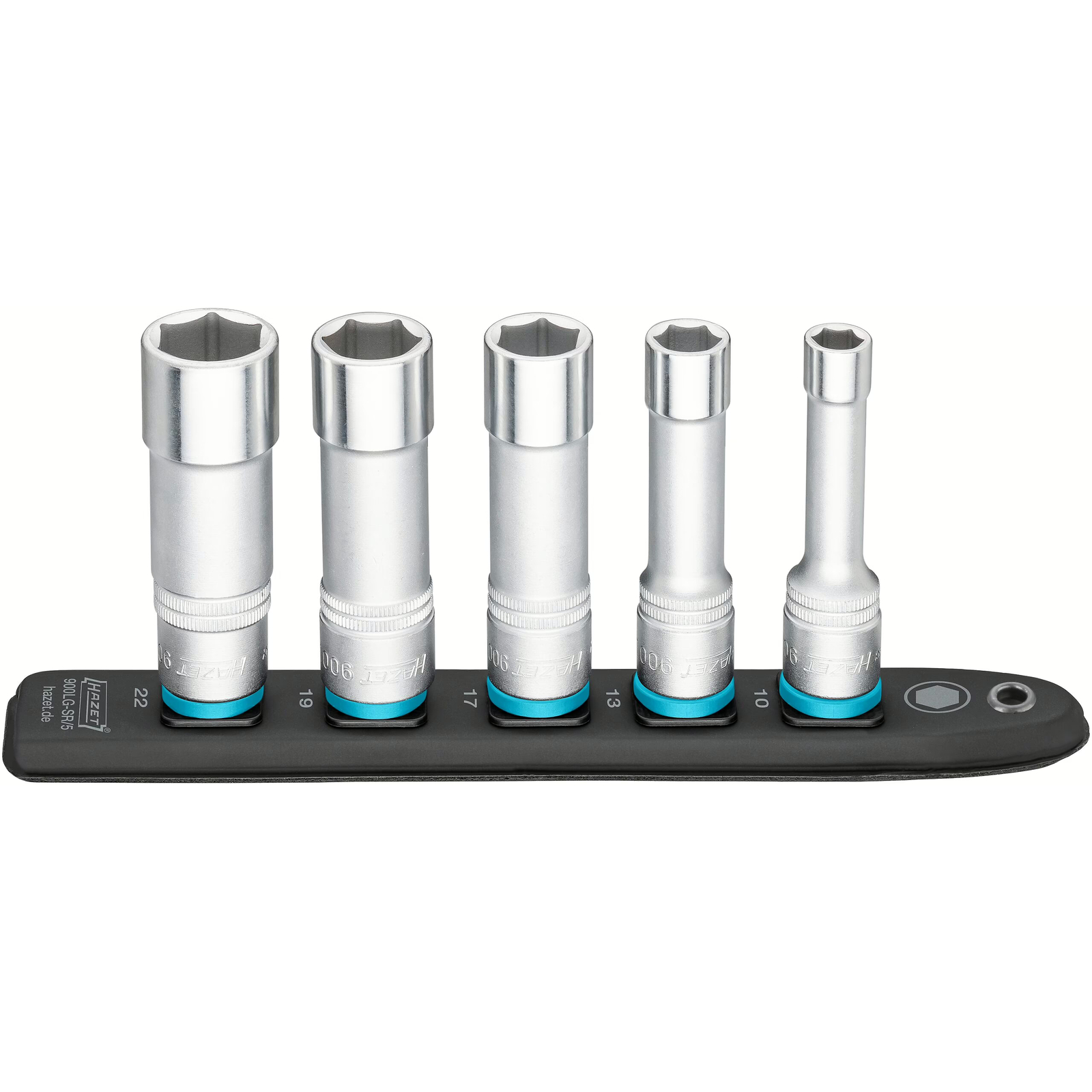 SmartRail barre enfichable plastique 1/2 pouce carrée creuse forme longue 5 pièces HAZET - 900LG-SR/5
