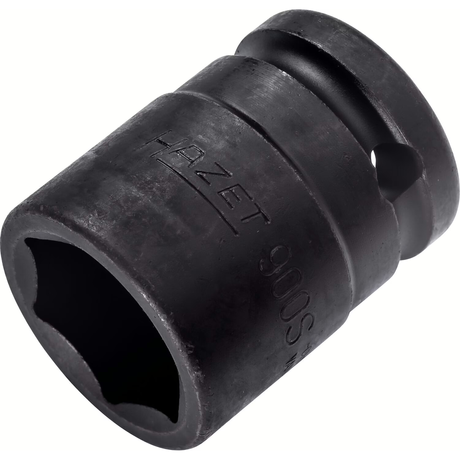Douille à chocs carré creux 1/2 pouce 21 mm profil traction 6 pans avec alésage sécurité HAZET - 900S-21