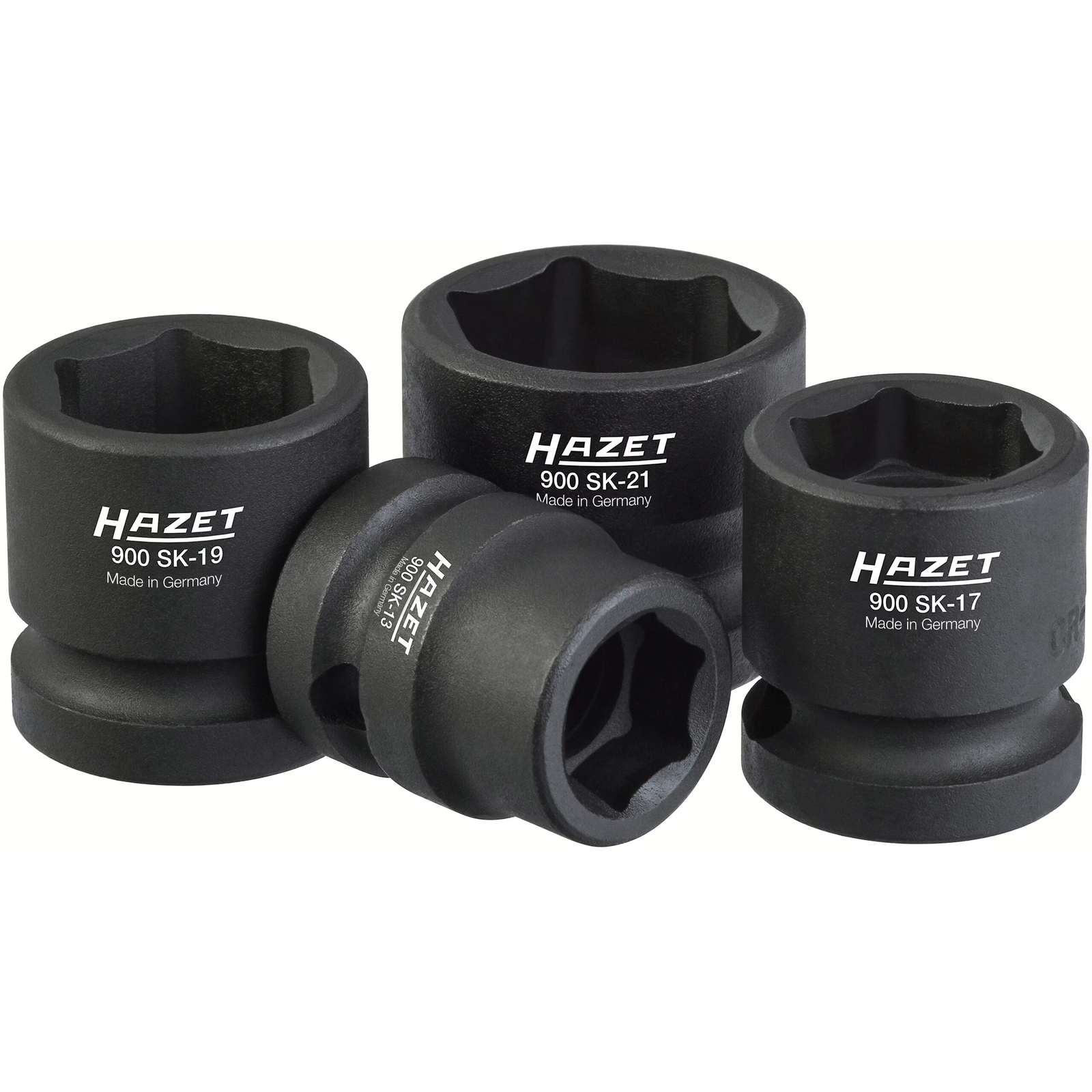 Jeu de douilles à chocs 4 pièces 1/2 pouce 13-17-19-21 mm exécution courte HAZET - 900SK/4