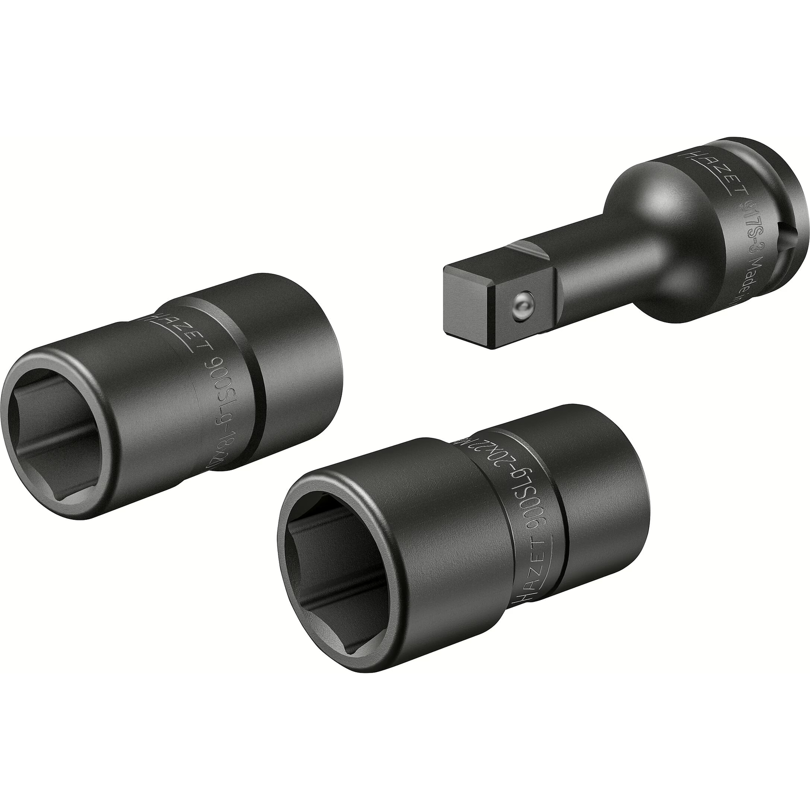 Douille pour vissage roue 3 pièces forme longue carré creux 1/2 pouce 12,5 mm Ford avec rallonge 917S-3 HAZET - 900SLG-1822/3
