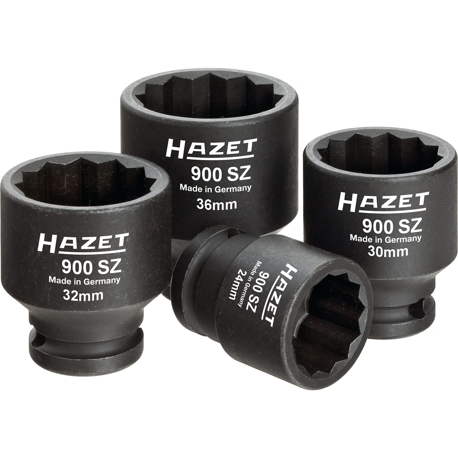 Jeu d'outils 4 pièces 24-36 mm carré creux 1/2 pouce pour arbres d'entraînement et d'essieu HAZET - 900SZ/4