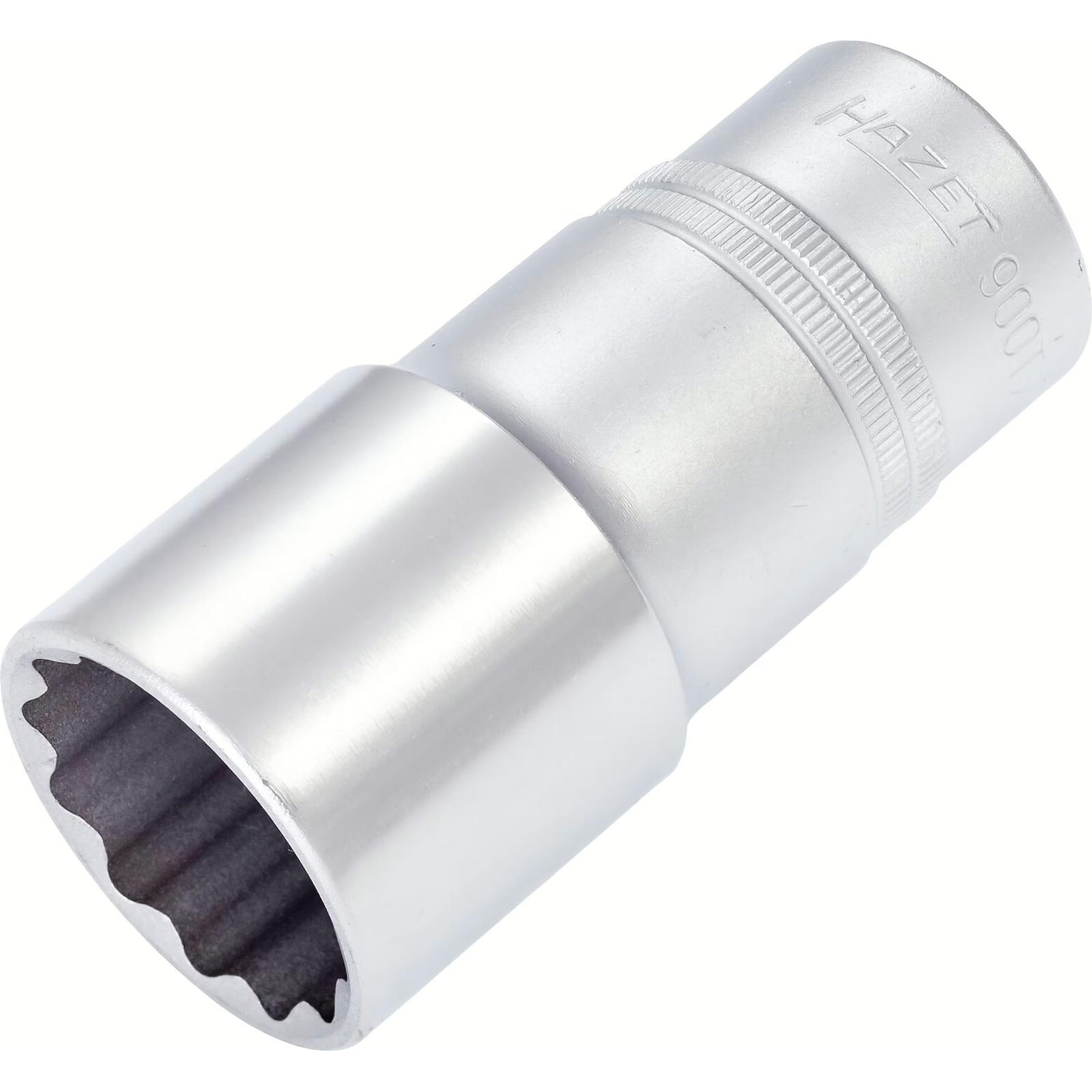 Douille carré creux 1/2 pouce 30 mm profil 12 pans avec moletage HAZET - 900TZ-30