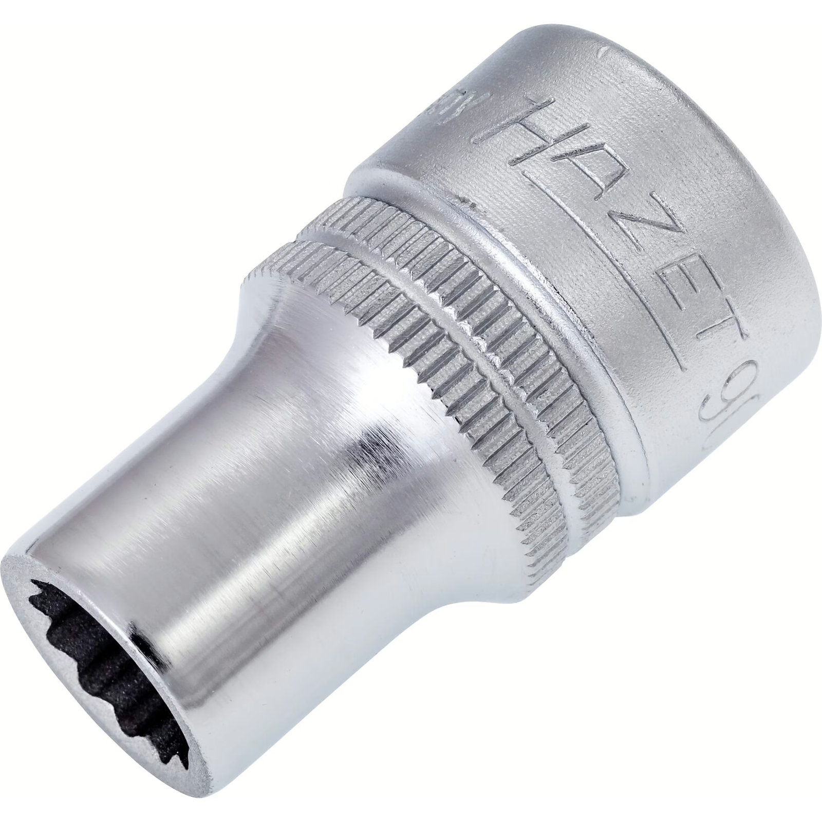 Douille carré creux 1/2 pouce 10 mm profil traction extérieur 12 pans avec moletage HAZET - 900Z-10
