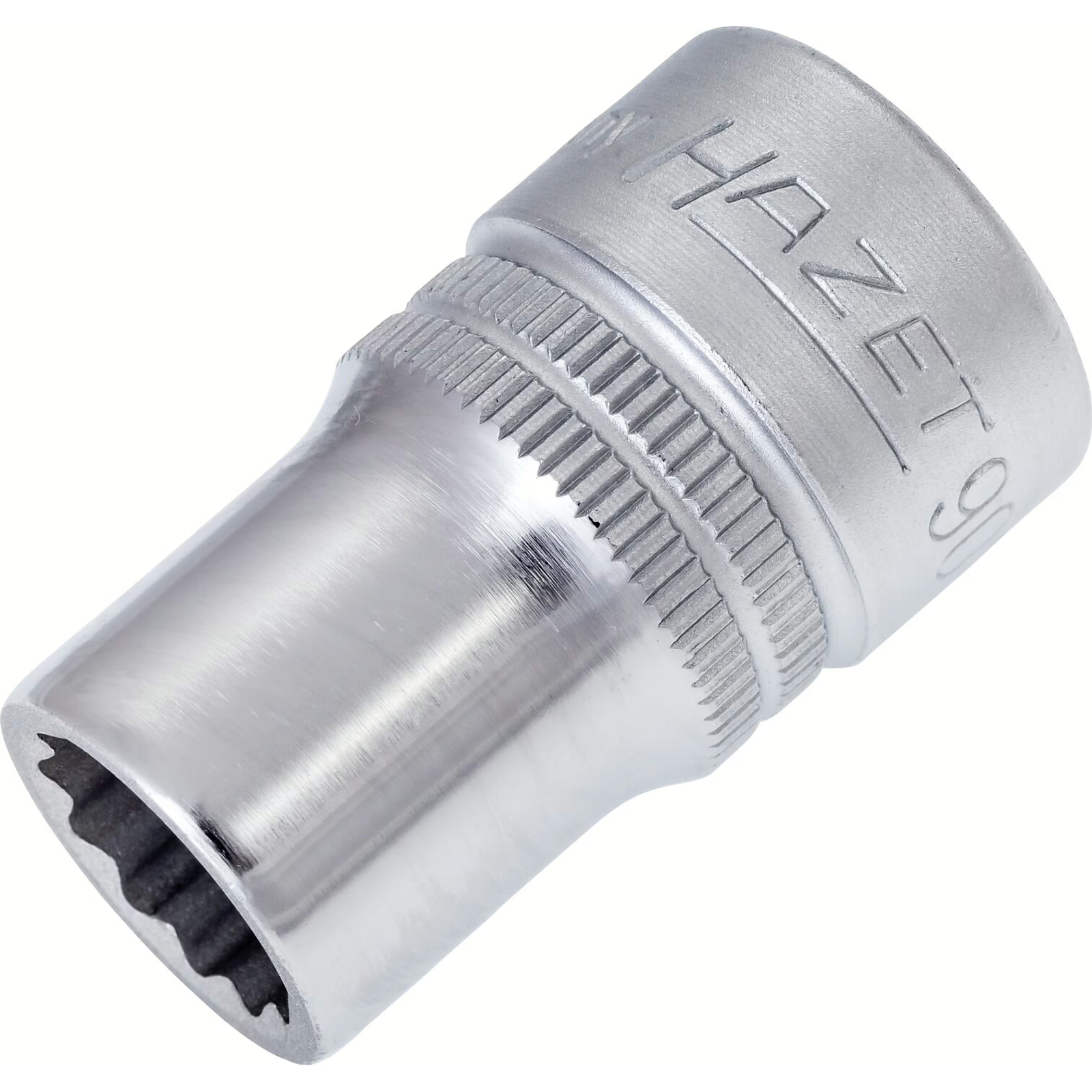 Douille carré creux 1/2 pouce 12 mm profil traction extérieur 12 pans avec moletage HAZET - 900Z-12