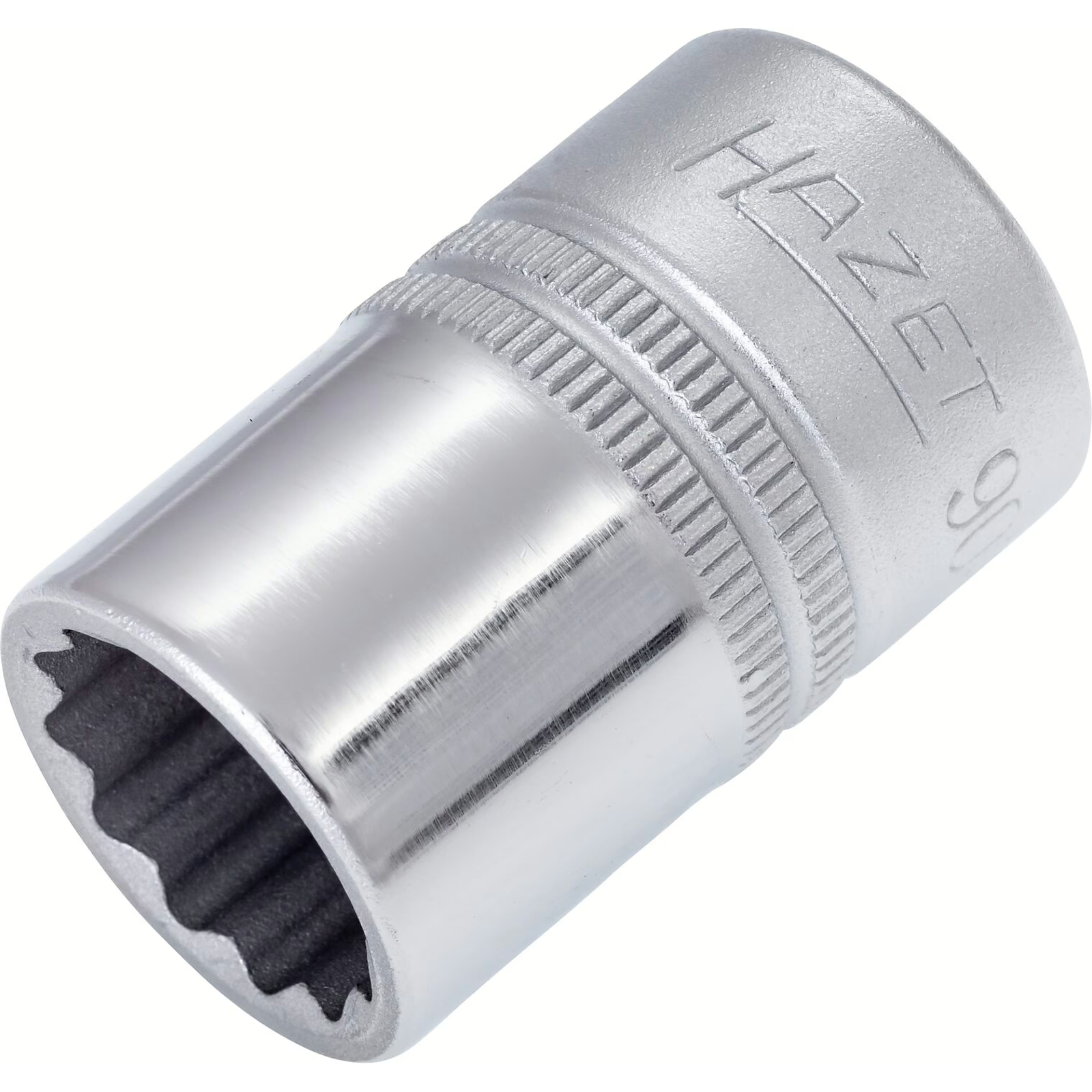 Douille carré creux 1/2 pouce 16 mm profil traction 12 pans avec moletage HAZET - 900Z-16