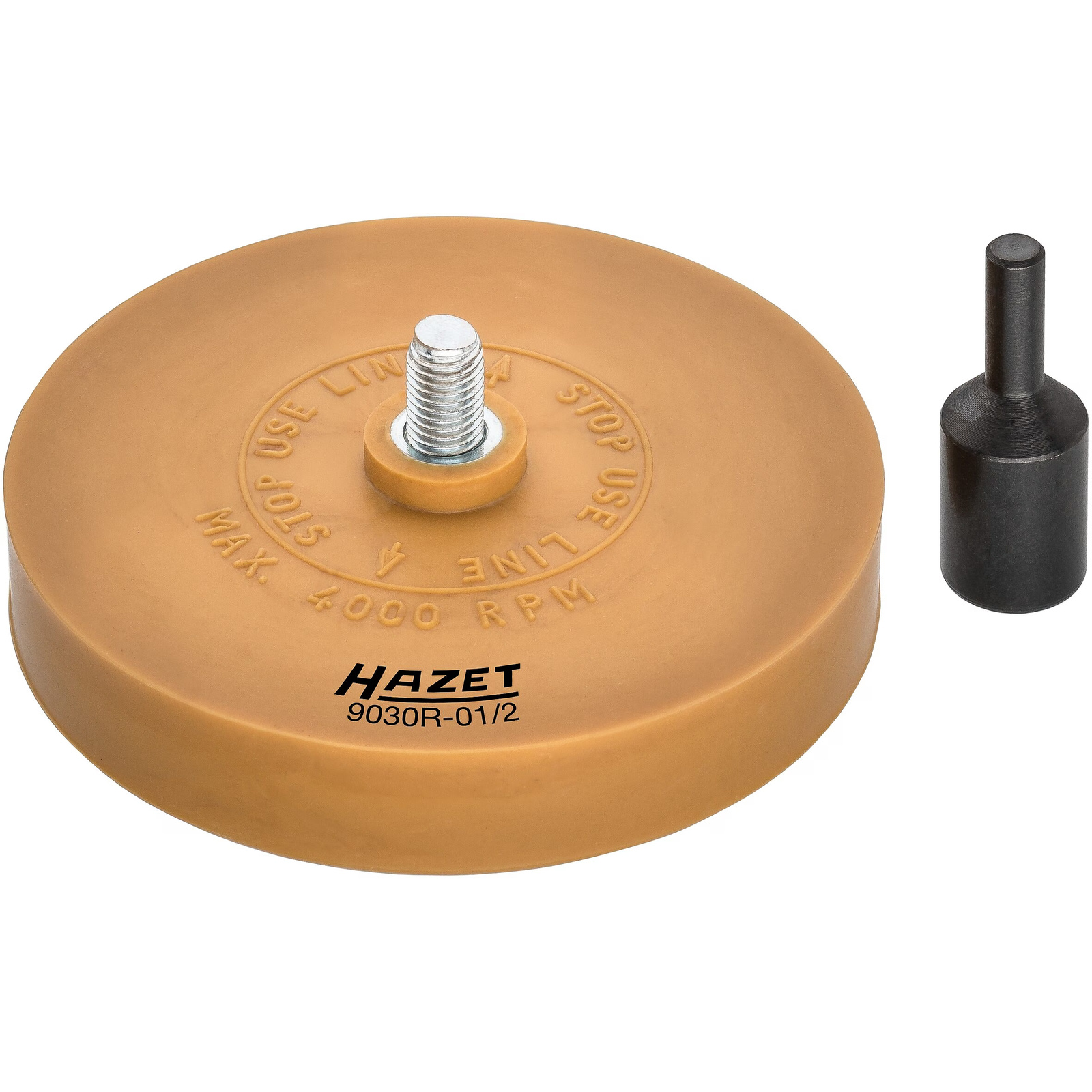 Disque de nettoyage 89 mm avec adaptateur mandrin 6 mm HAZET - 9030R-01/2