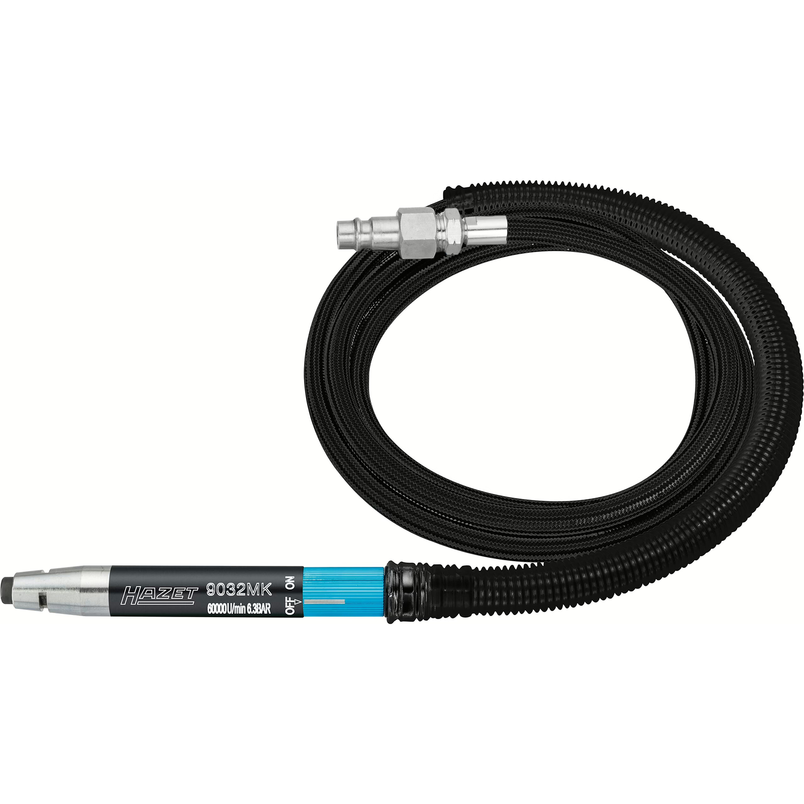 Micro-meuleuse 131,5 mm avec tuyau 1500 mm HAZET - 9032MK