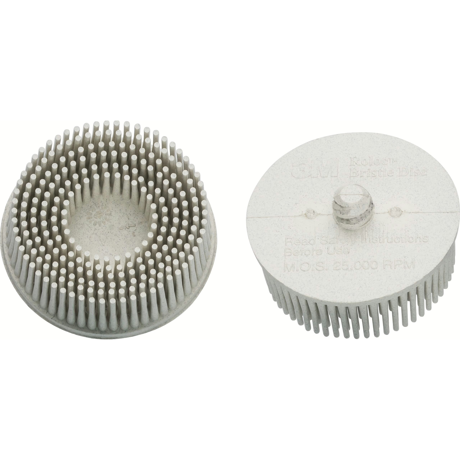 Jeu de brosses à poncer blanches 2 pièces Ø50 mm grain 120 système Roloc HAZET - 9033-11-0120/2