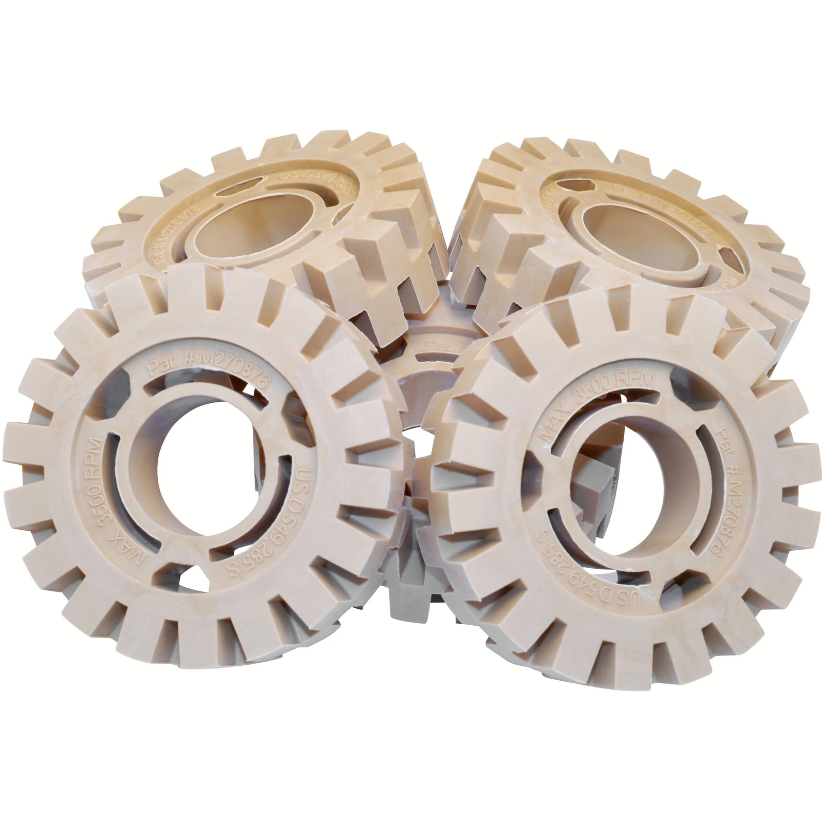 Gomme 5 pièces modèle clair avec adaptateur nécessaire HAZET - 9033-6-01/5