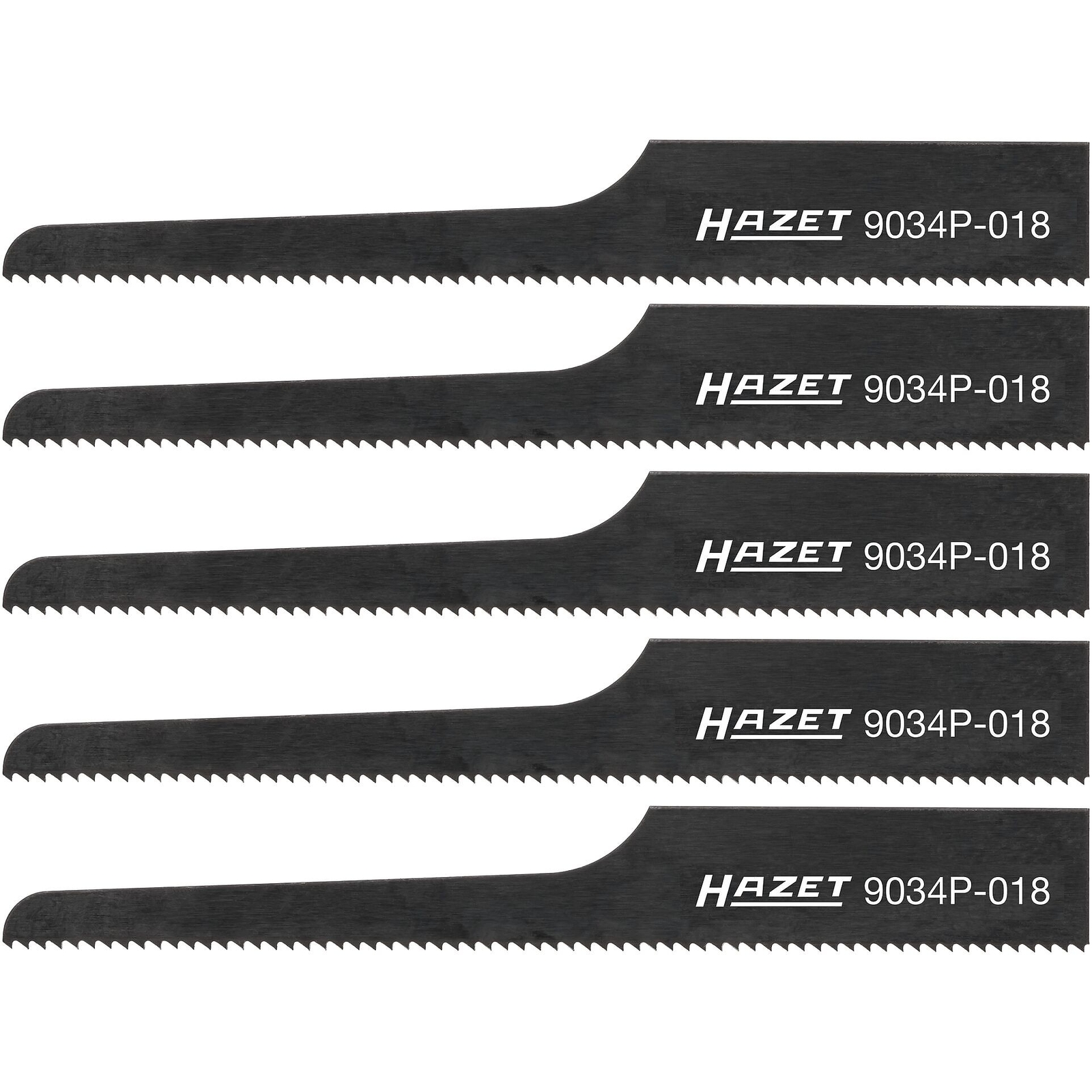 Lames scie sabre 93 mm 18 dents bimétal 5 pièces HAZET - 9034P-018/5