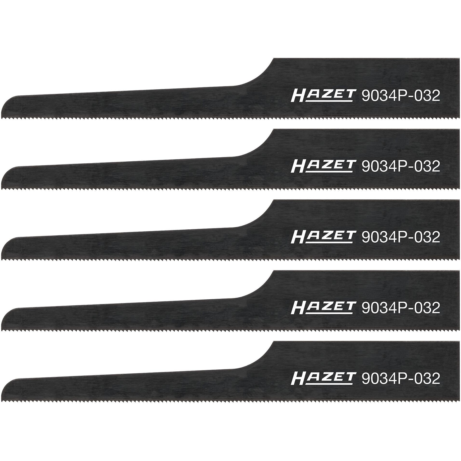 Lames de scie sabre 93 mm 32 dents bimétal 5 pièces pour acier inoxydable HAZET - 9034P-032/5