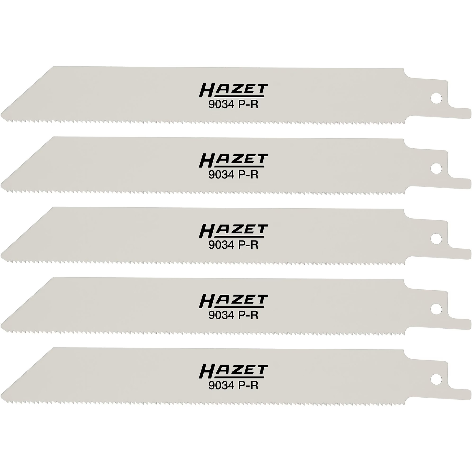 Lames scie sabre réciproque 153 mm 18 dents/pouce 5 pièces bimétal HAZET - 9034P-R/5