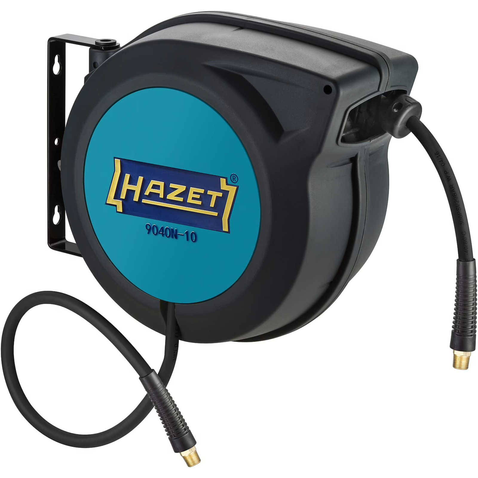 Enrouleur de tuyau 15 m Ø10 mm avec filetage BSPT HAZET - 9040N-10