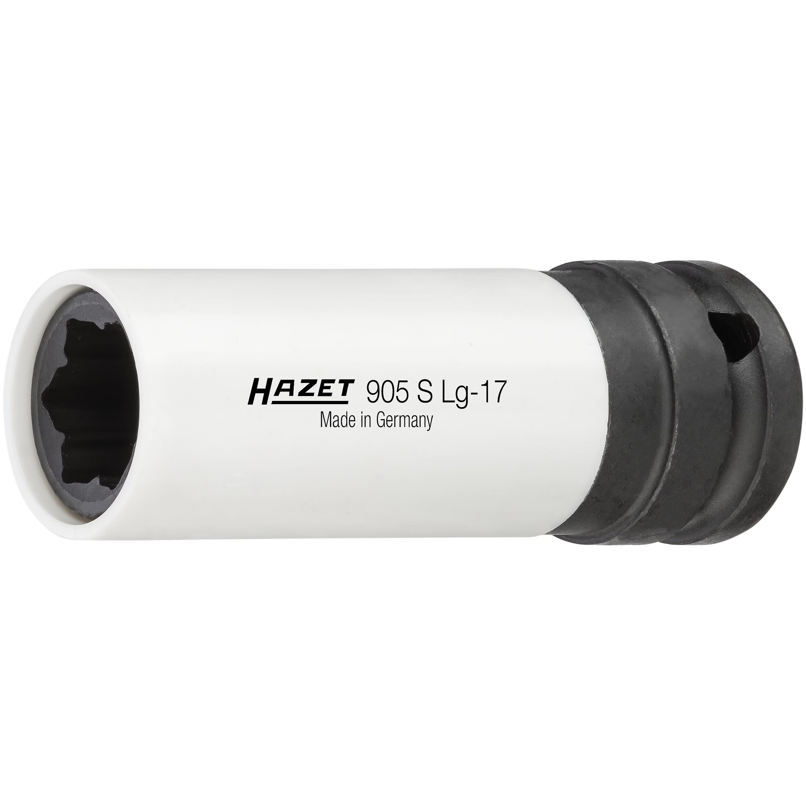 Douille à chocs longue 17 mm profil spécial hybride 1/2 pouce pour roues Mercedes-Benz HAZET - 905SLG-17